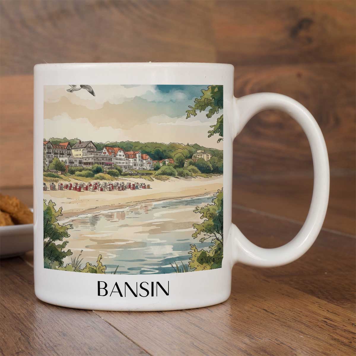 bansin-usedom-deutschland-kaffeebecher-aquarell