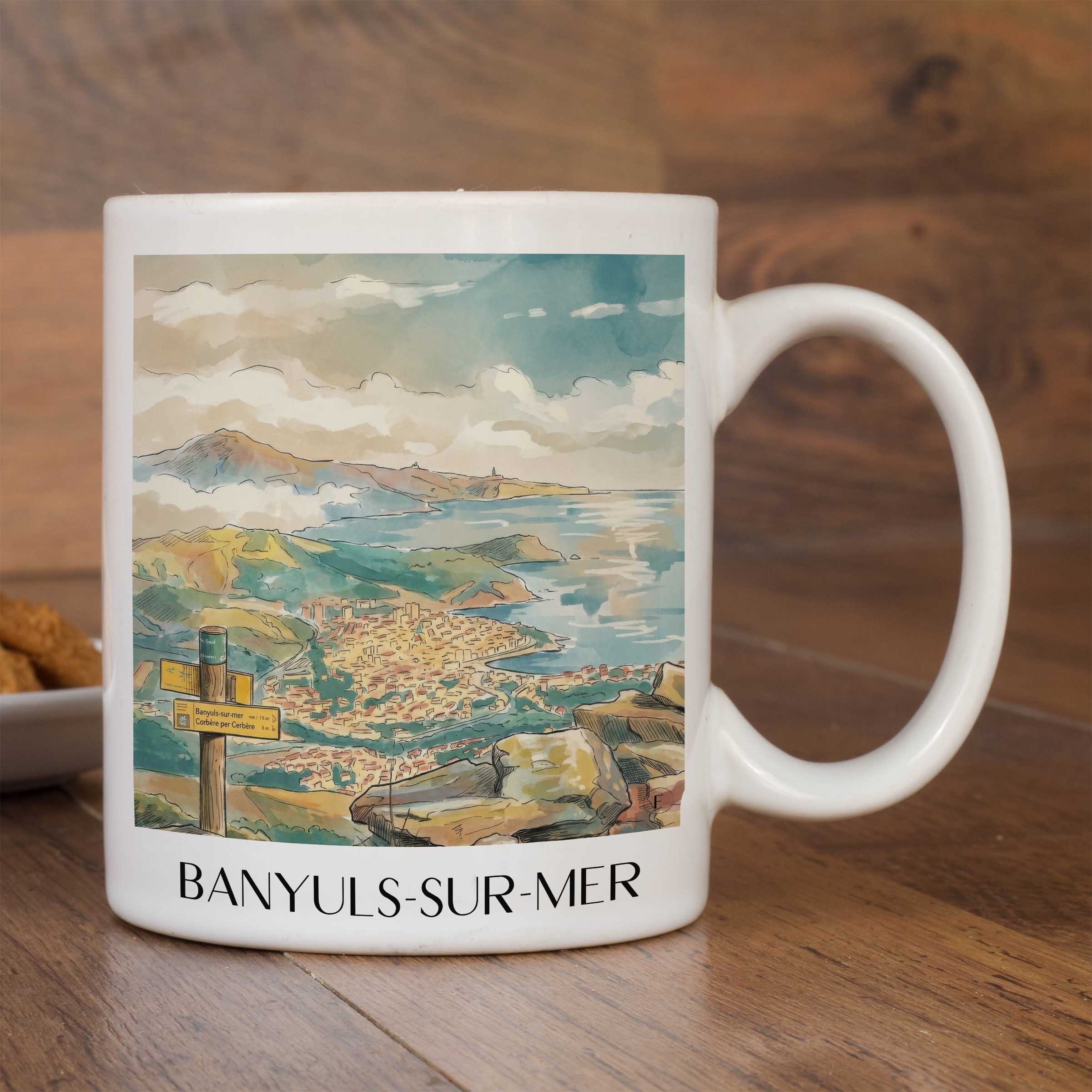 banyuls-sur-mer-côte-vermeille-frankreich-kaffeebecher-aquarell