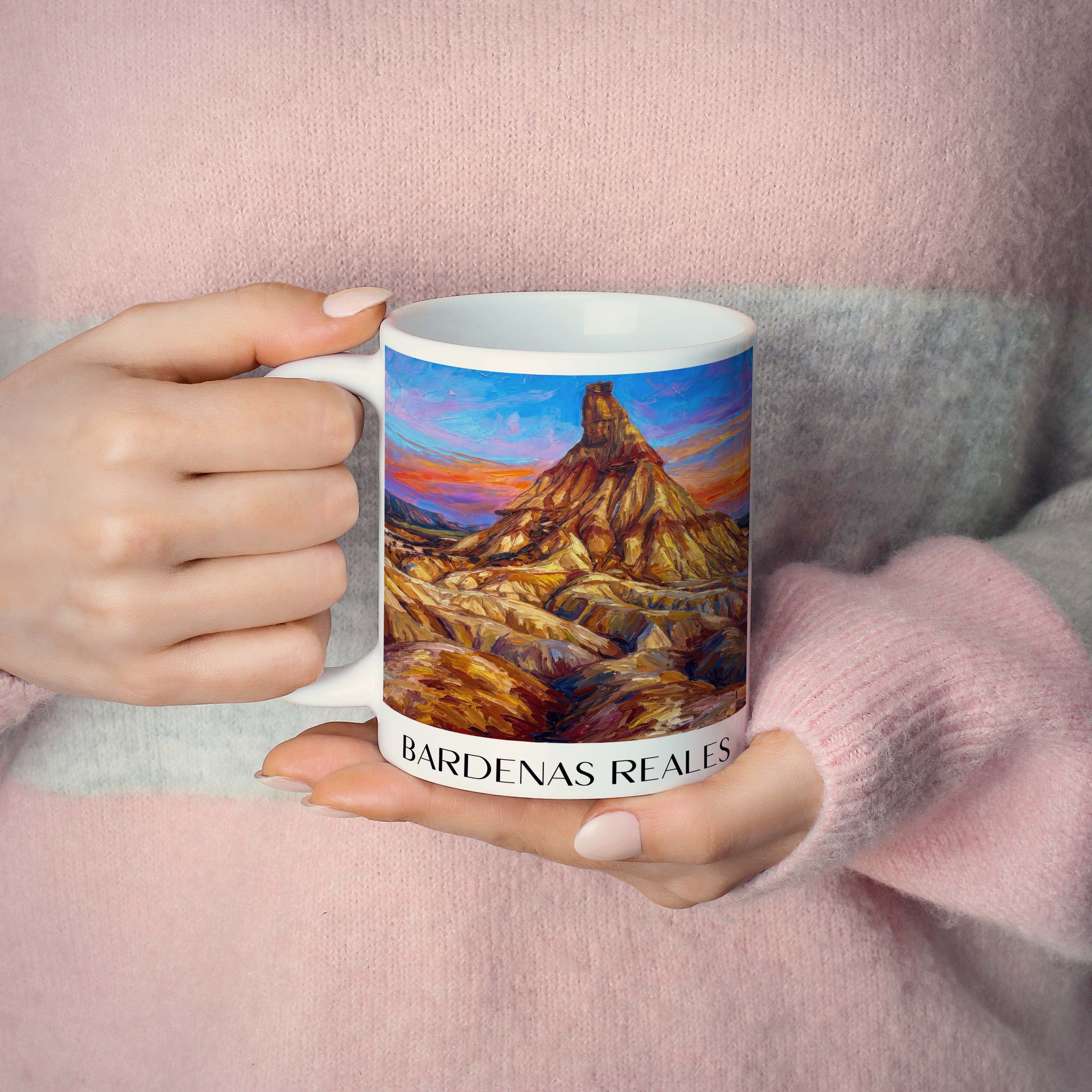 bardenas-reales-spanien-spanien-kaffeebecher-oil-painting-oelgemaelde