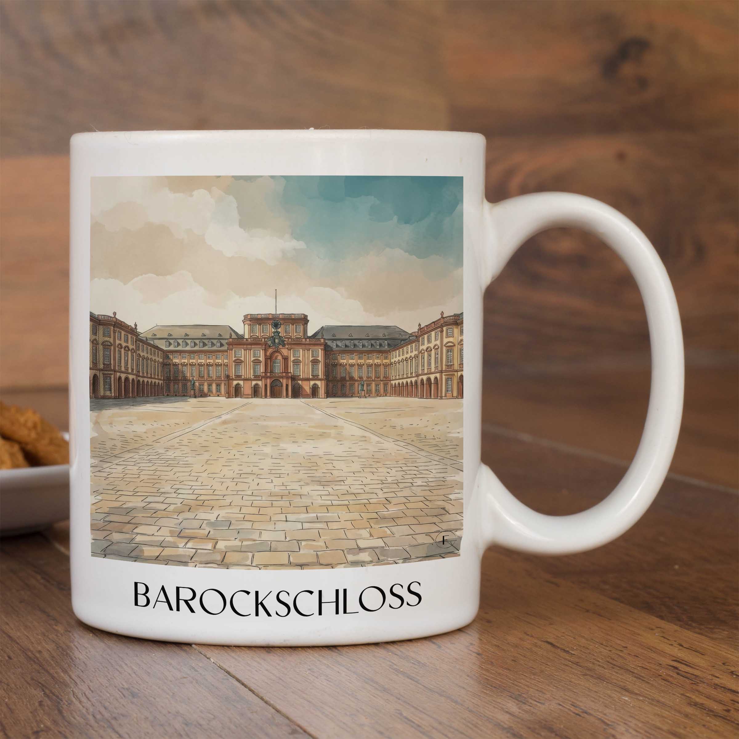 barockschloss-mannheim-deutschland-kaffeebecher-aquarell