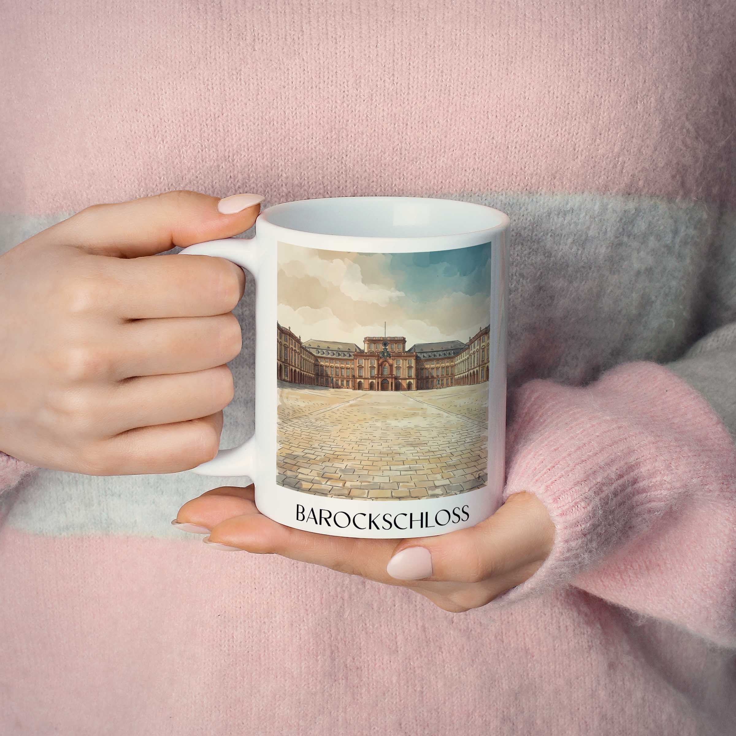 barockschloss-mannheim-deutschland-kaffeebecher-aquarell