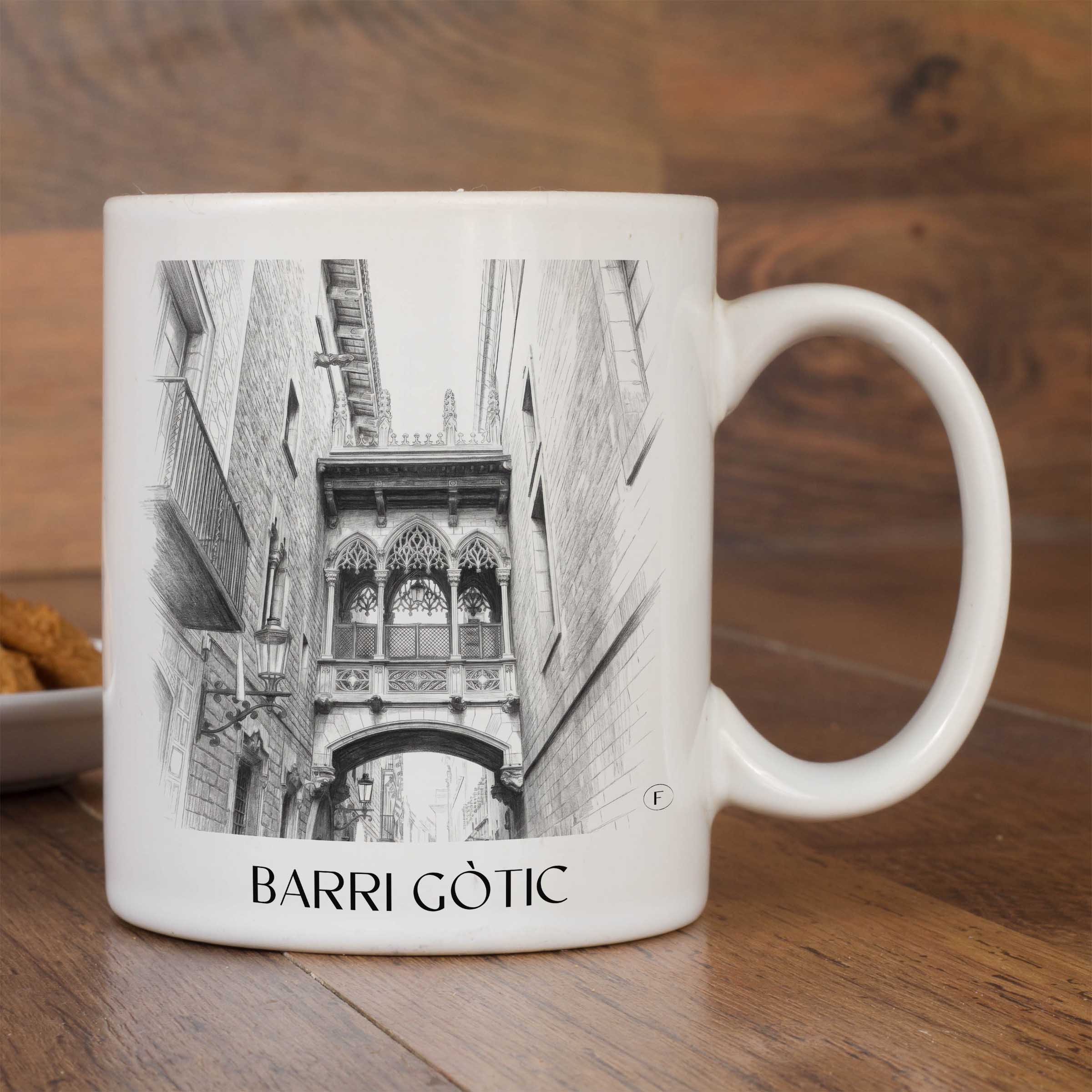 barri-gòtic-barcelona-spanien-kaffeebecher-bleistift-zeichnung-drawing