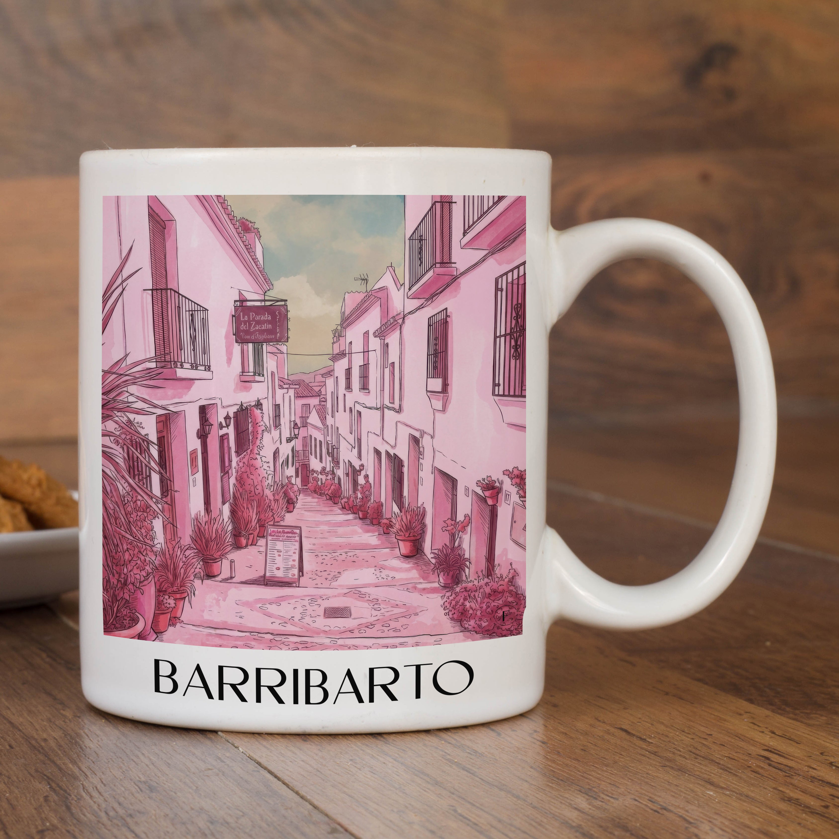 barribarto-frigiliana-spanien-kaffeebecher-aquarell-pink-rosa