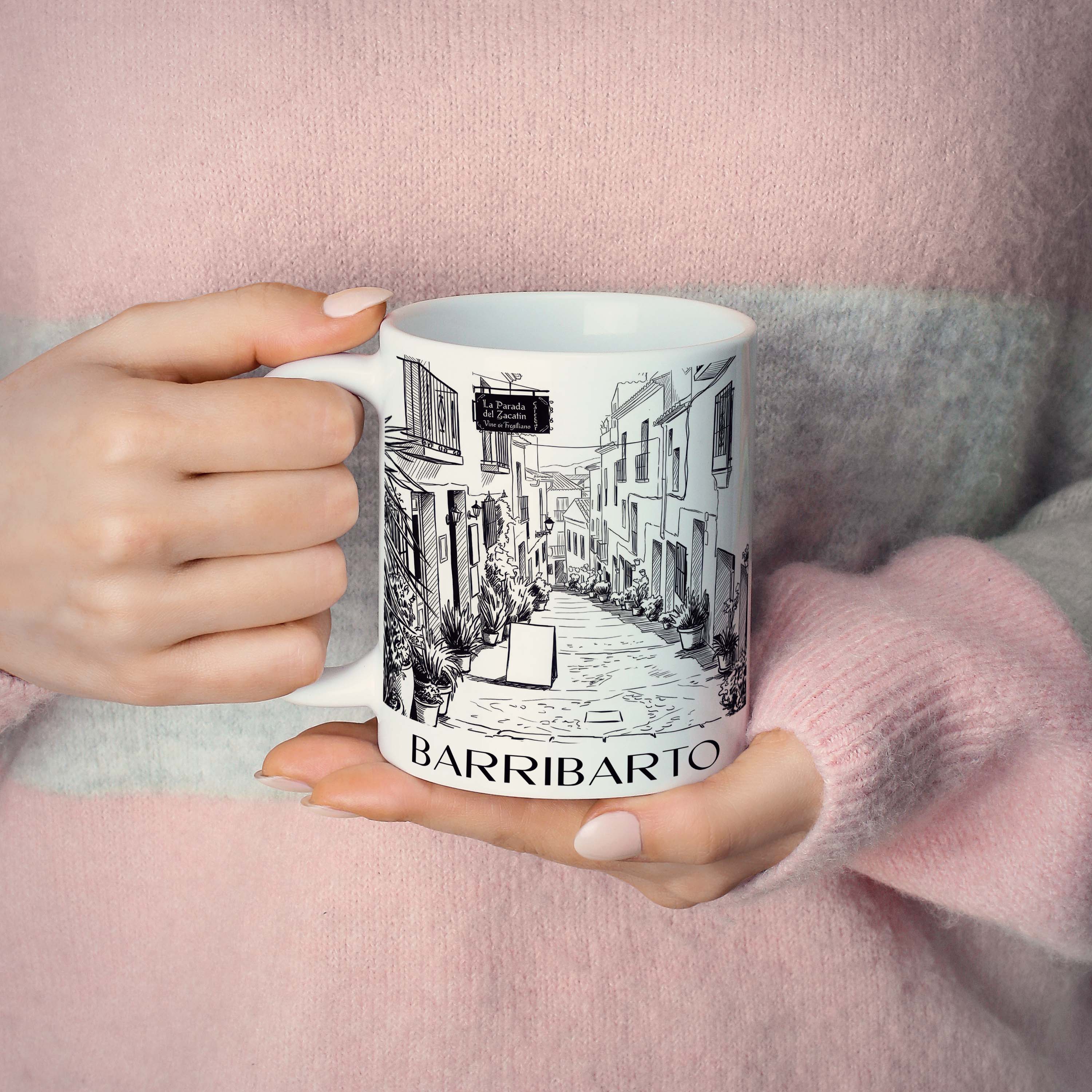 barribarto-frigiliana-spanien-kaffeebecher-skizze