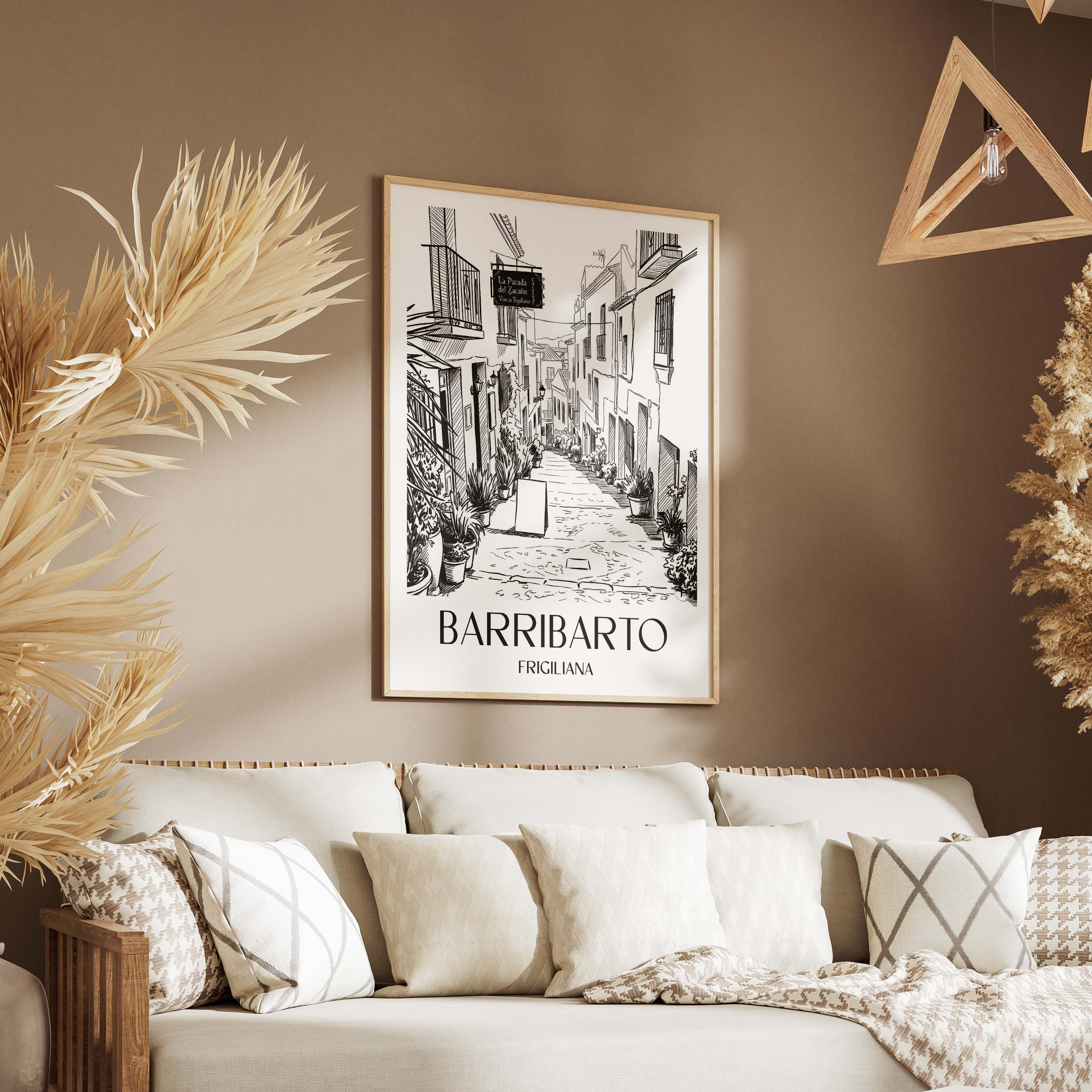 barribarto-frigiliana-spanien-poster-skizze