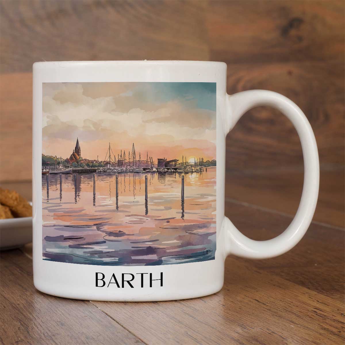 barth-mecklenburg-vorpommern-deutschland-kaffeebecher-aquarell