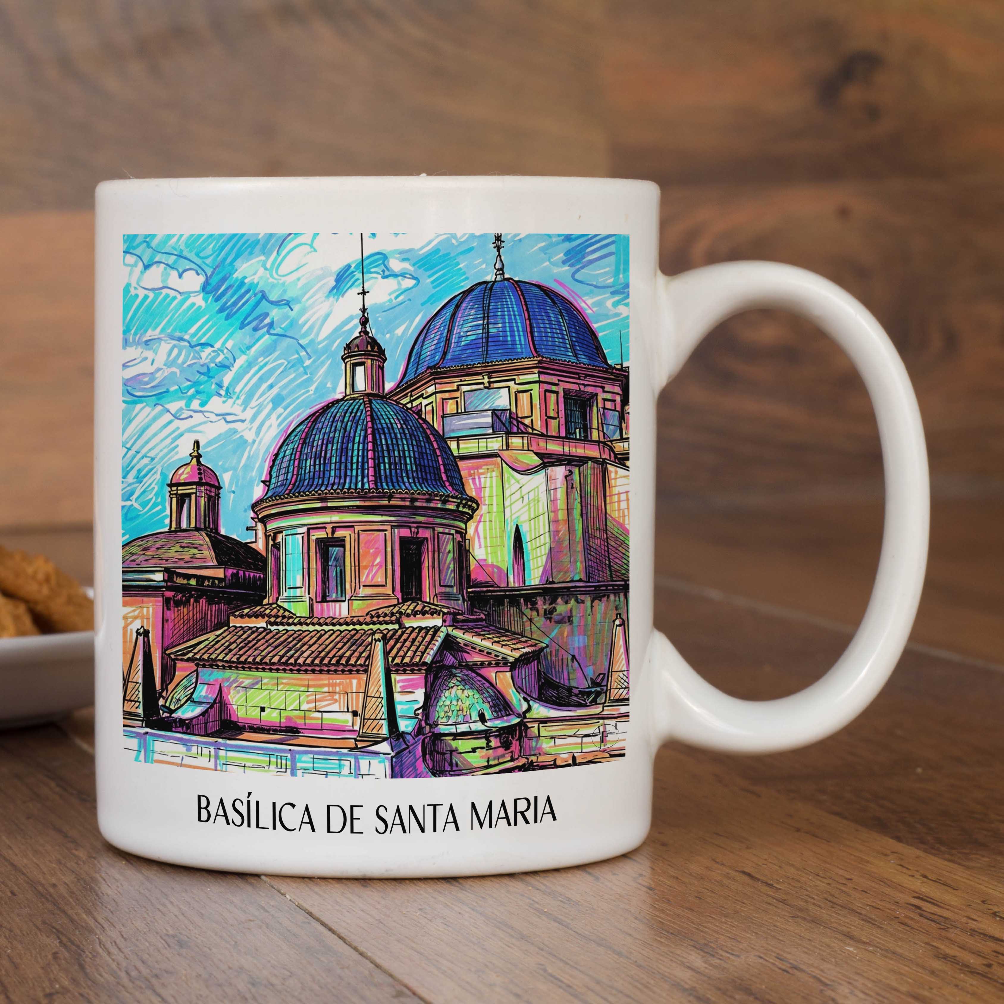basílica-de-santa-maria-elche-spanien-kaffeebecher-graffiti