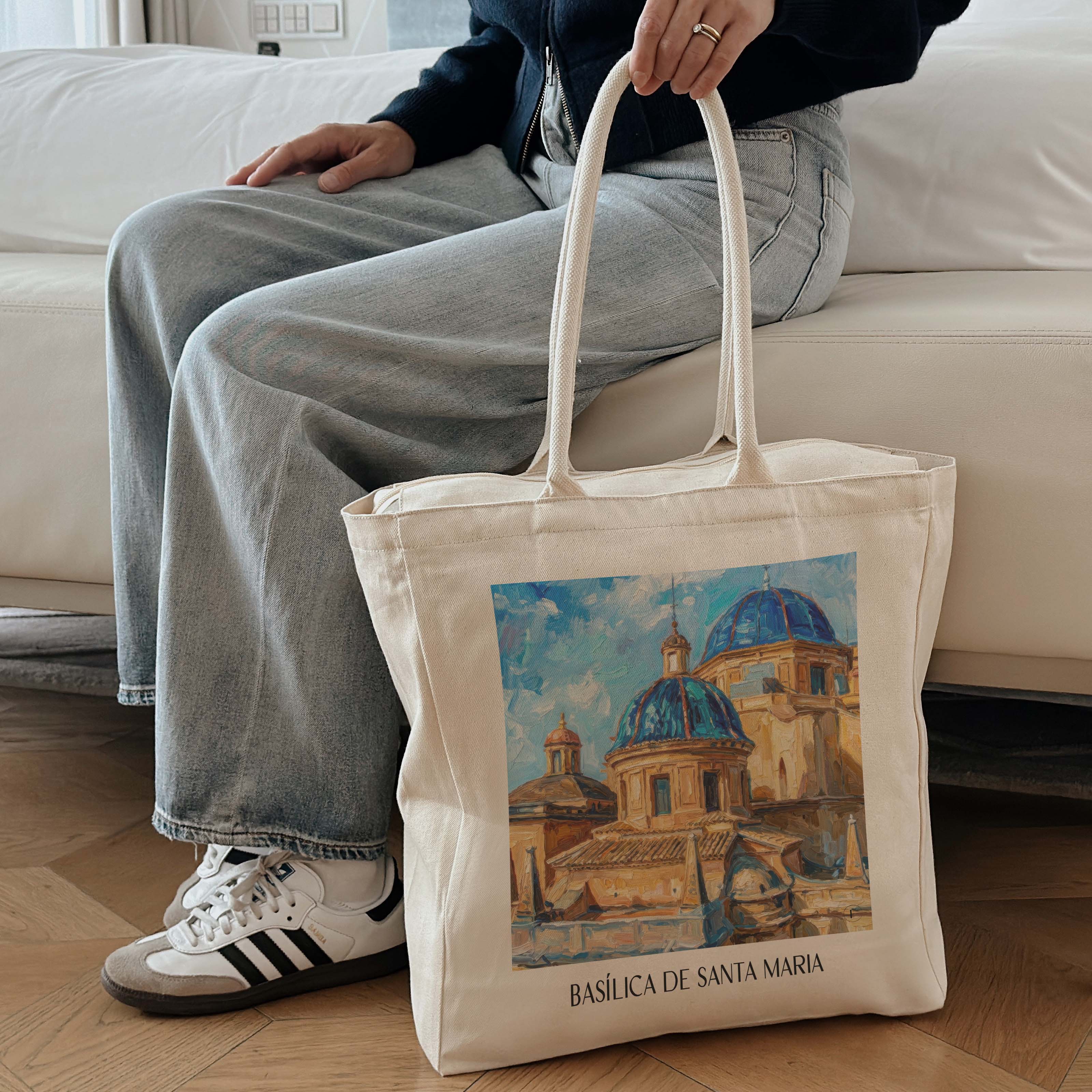 basílica-de-santa-maria-elche-spanien-einkaufstasche-oil-painting-oelgemaelde