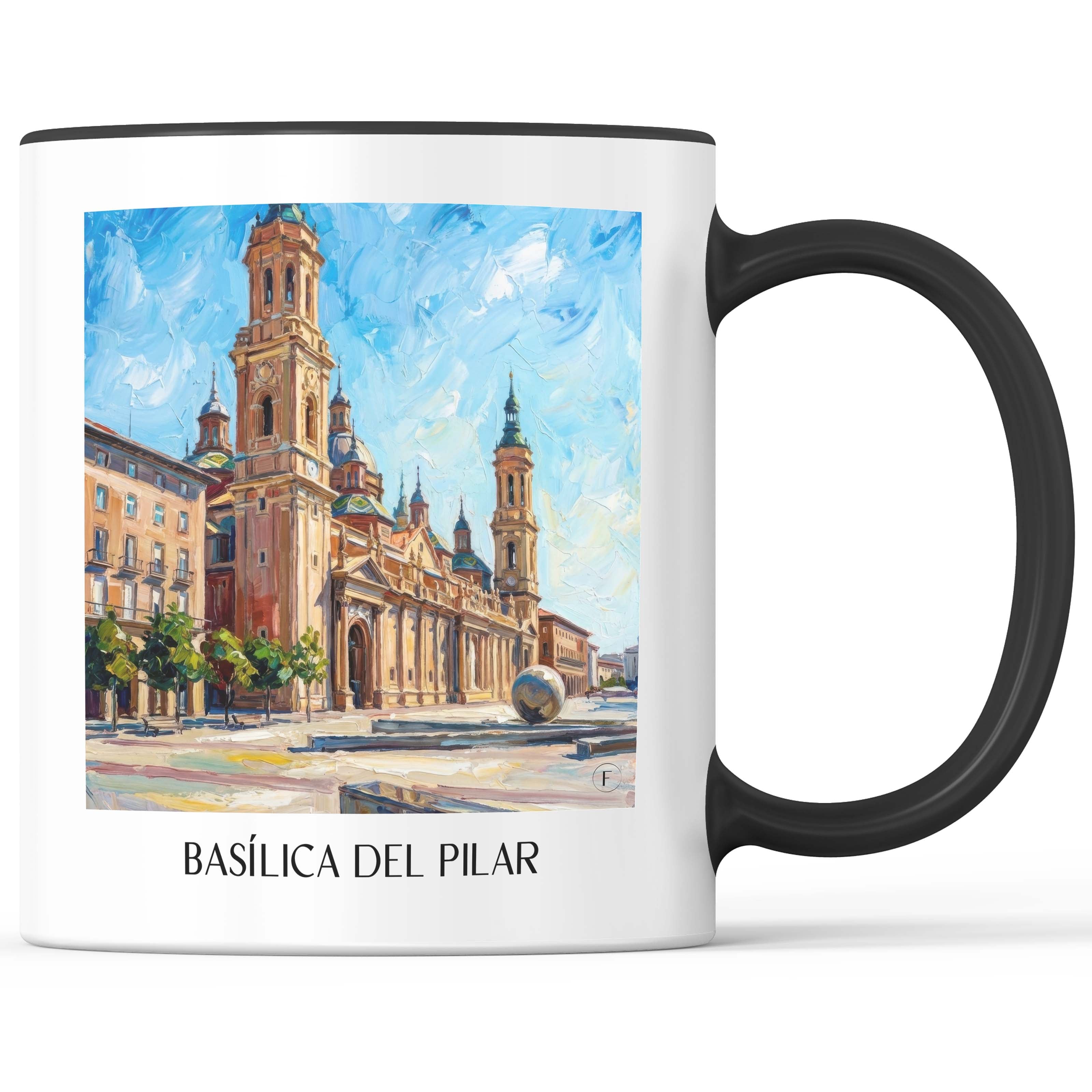 basílica-del-pilar-zaragoza-spanien-kaffeebecher-oil-painting-oelgemaelde