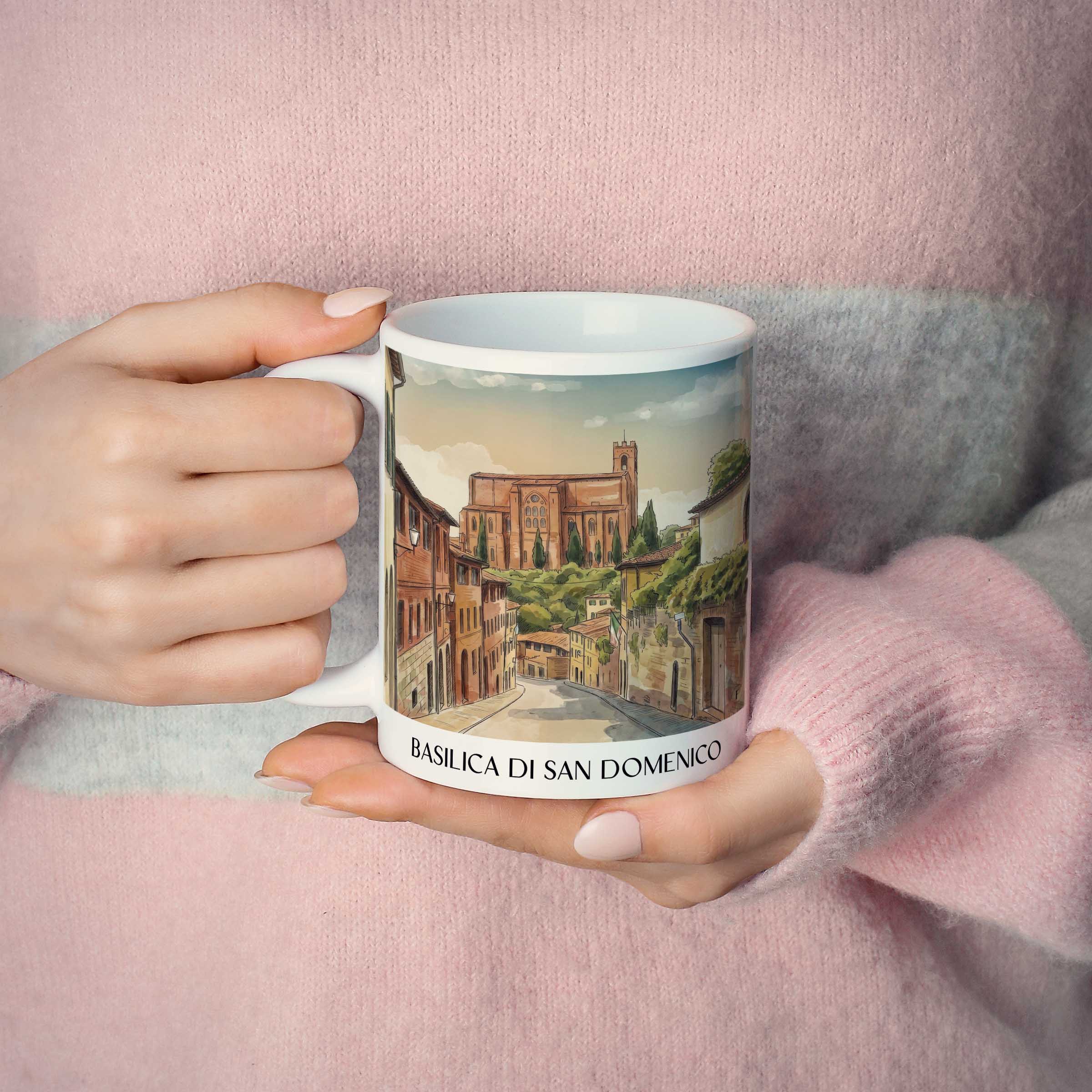 basilica-di-san-domenico-siena-italien-kaffeebecher-aquarell