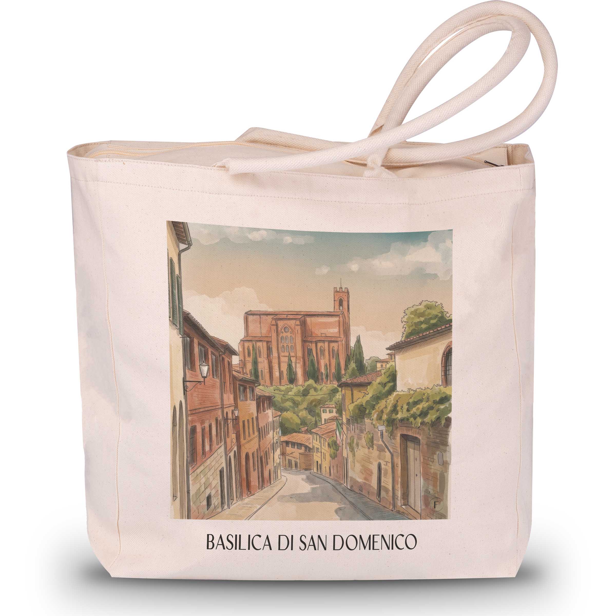 basilica-di-san-domenico-siena-italien-einkaufstasche-aquarell