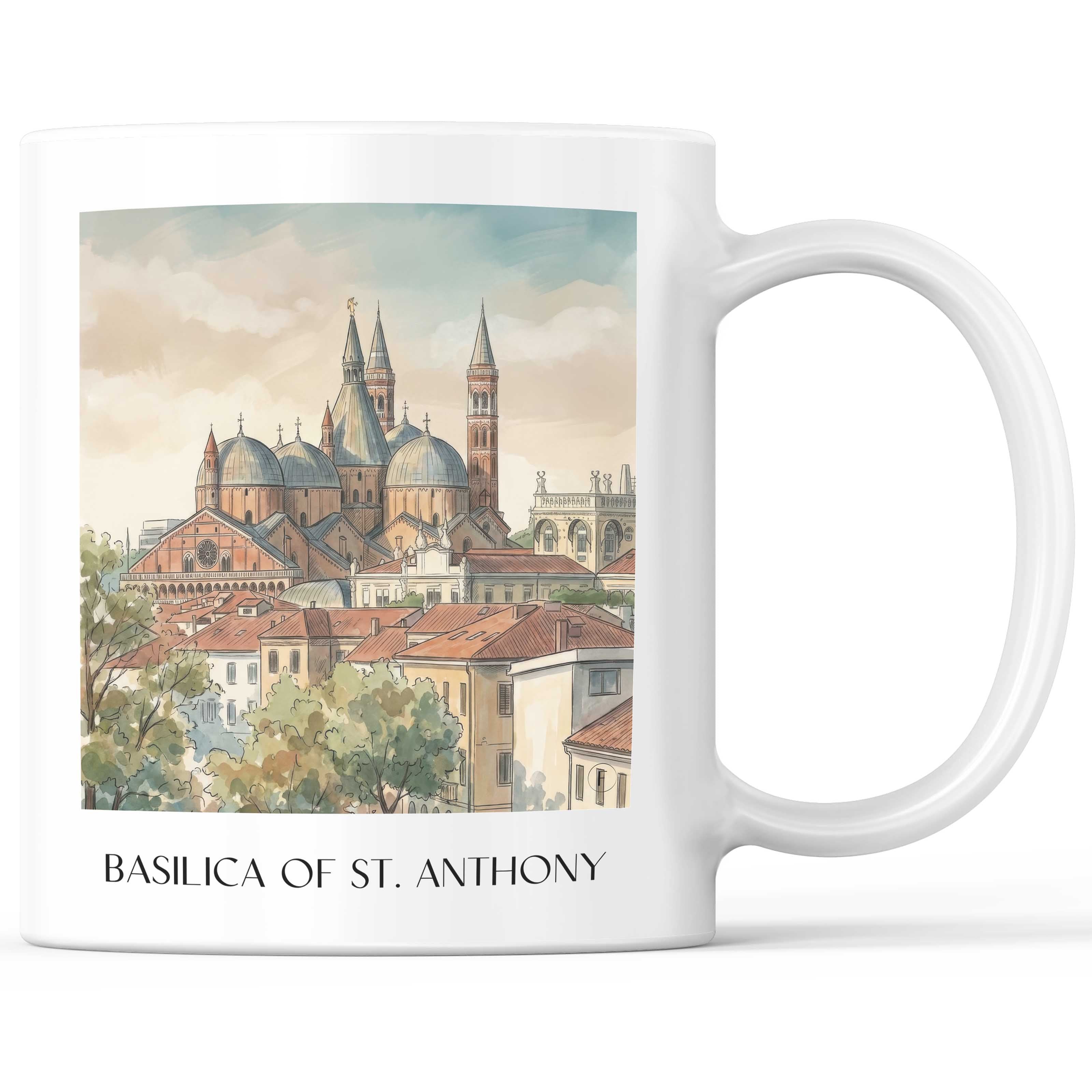 Basilica di Sant´Antonio Kaffeebecher - Padua - Italien Becher - Kaffeetasse im Aquarell Stil - favplace