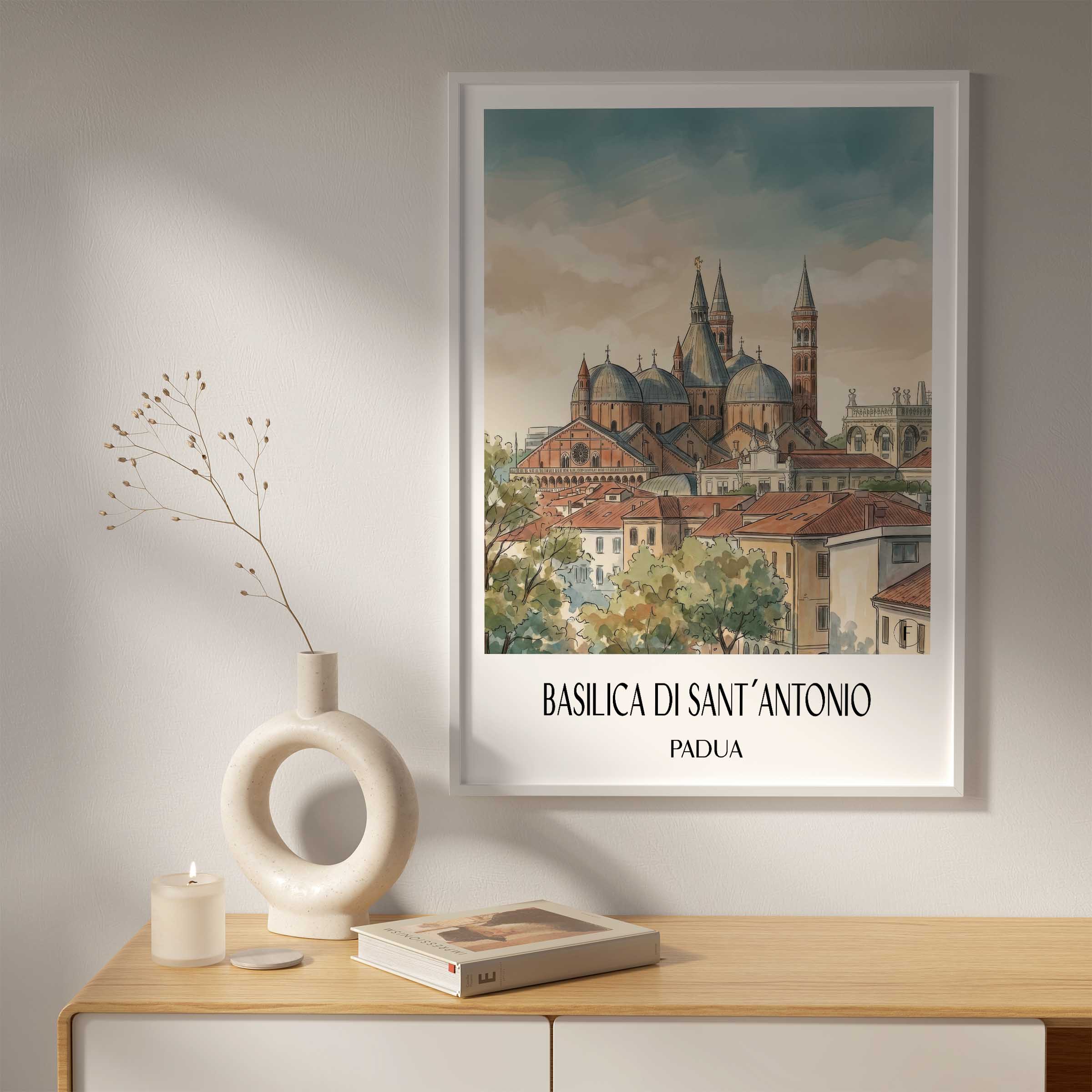 basilica-di-sant´antonio-padua-italien-poster-aquarell