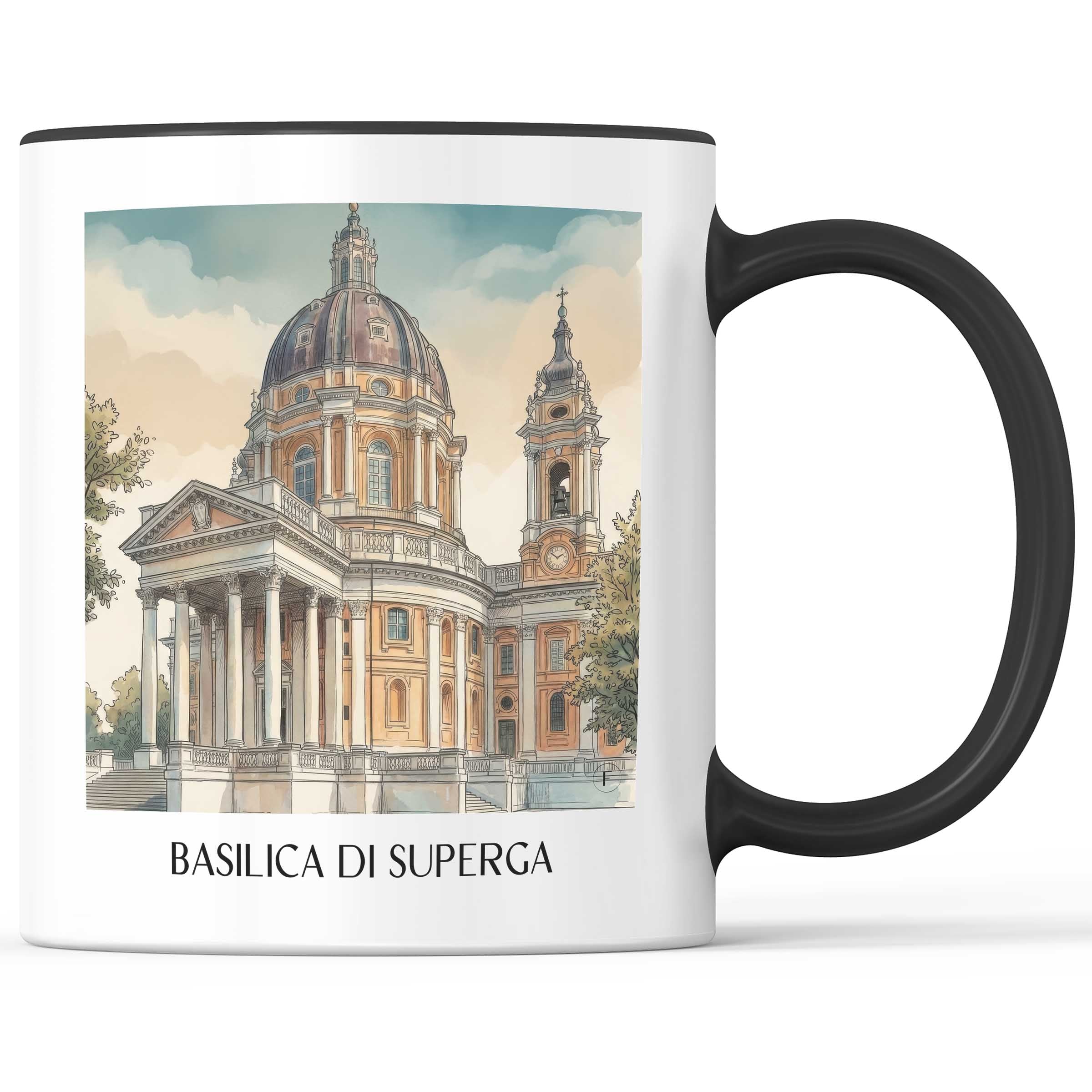 basilica-di-superga-turin-italien-kaffeebecher-aquarell