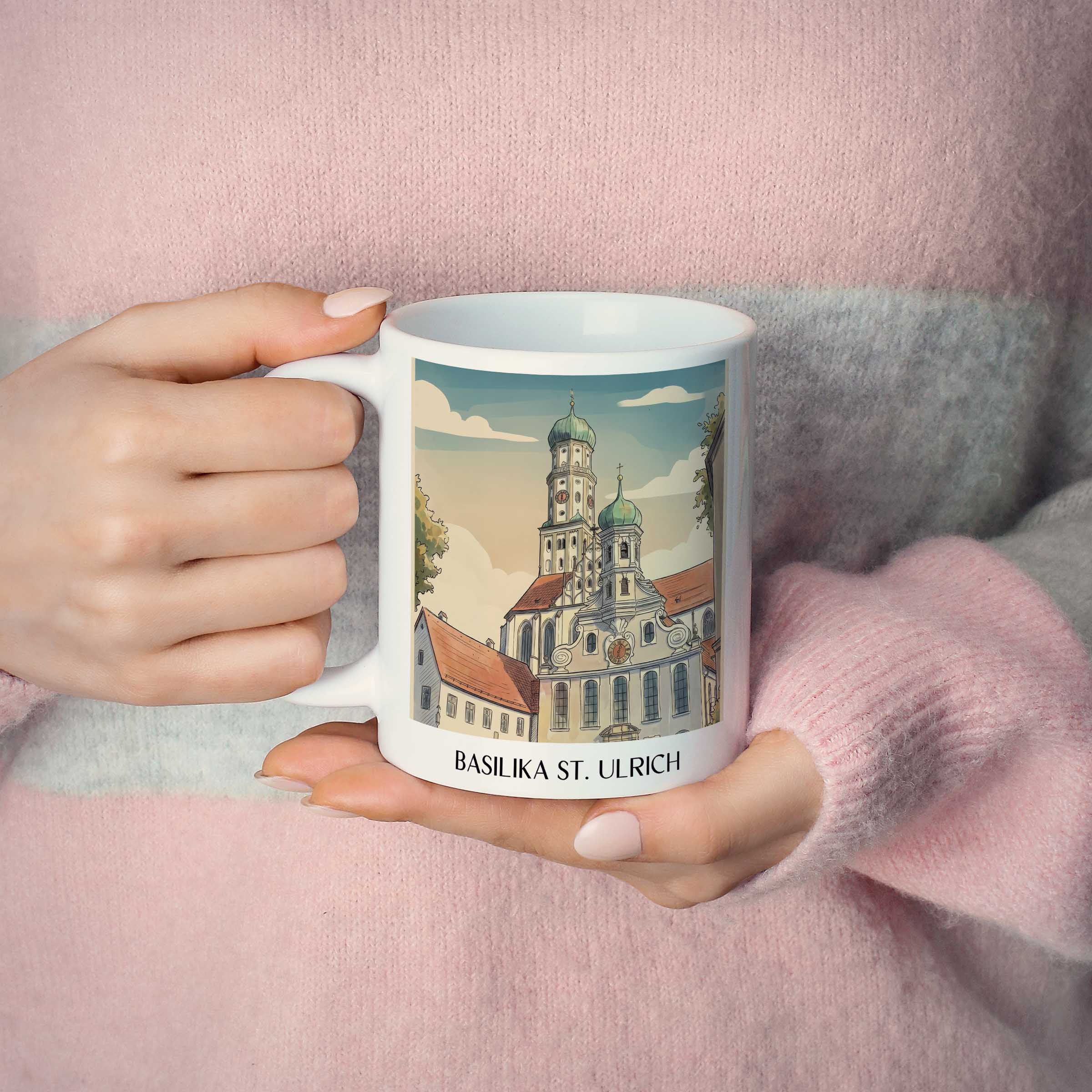 basilika-st.-ulrich-augsburg-deutschland-kaffeebecher-aquarell