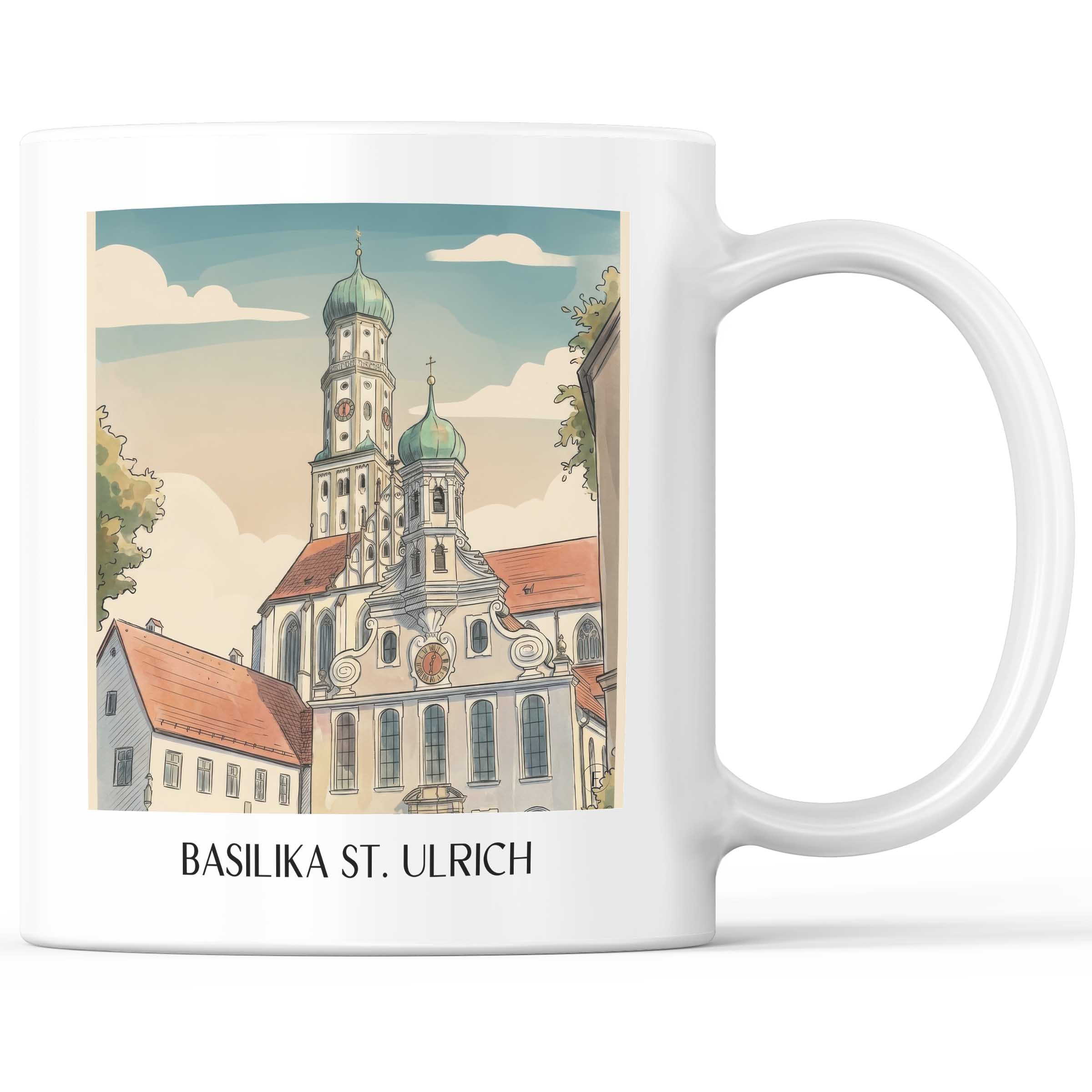 basilika-st.-ulrich-augsburg-deutschland-kaffeebecher-aquarell