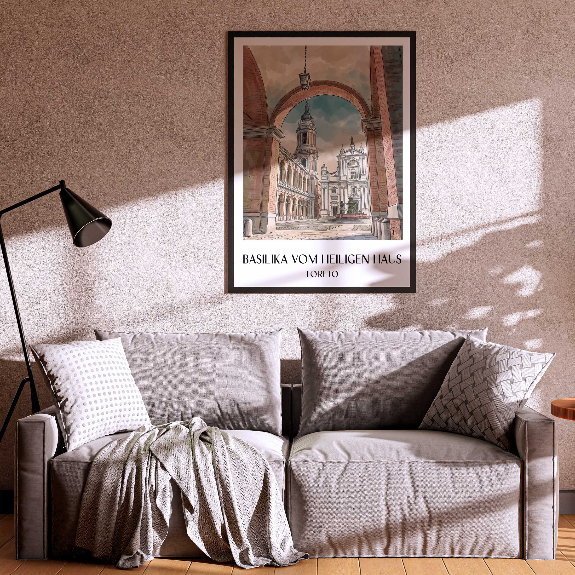 basilika-vom-heiligen-haus-loreto-italien-poster-aquarell