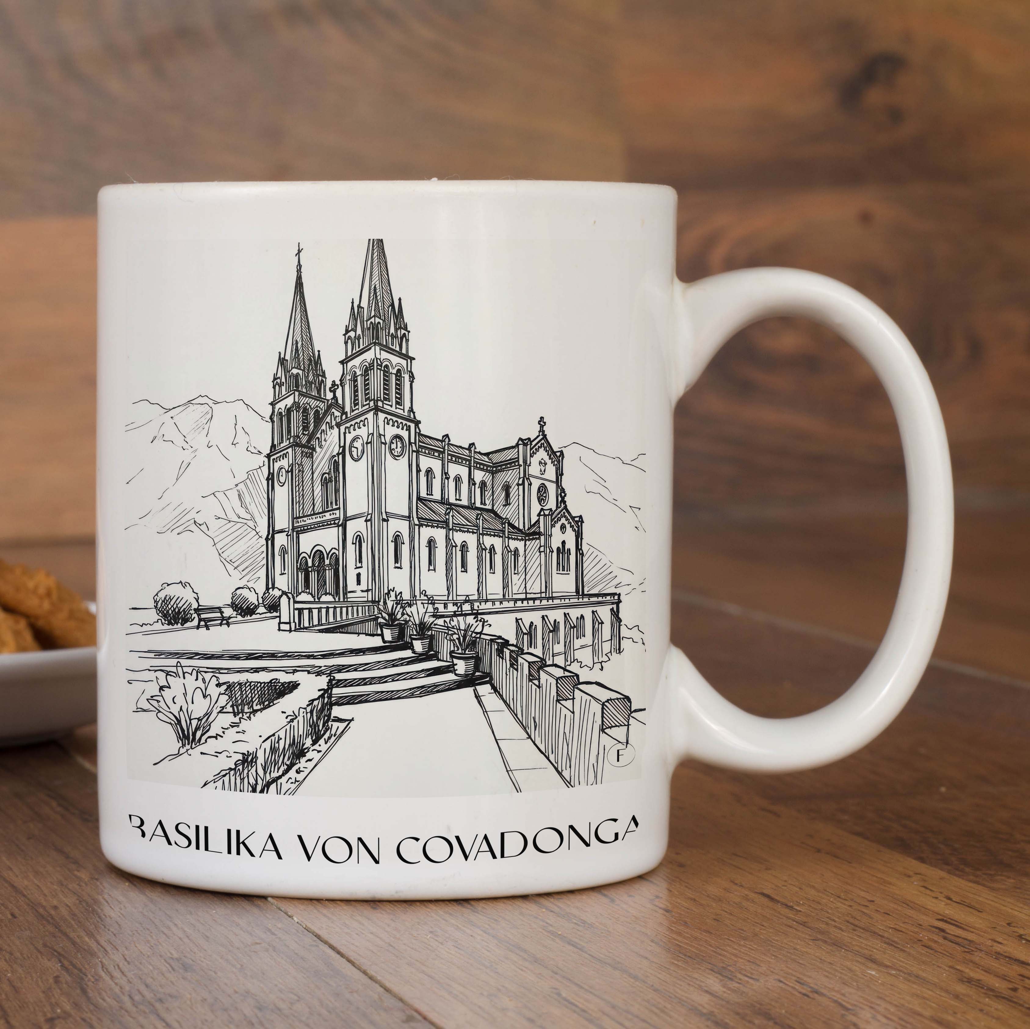 basilika-von-covadonga-spanien-spanien-kaffeebecher-skizze