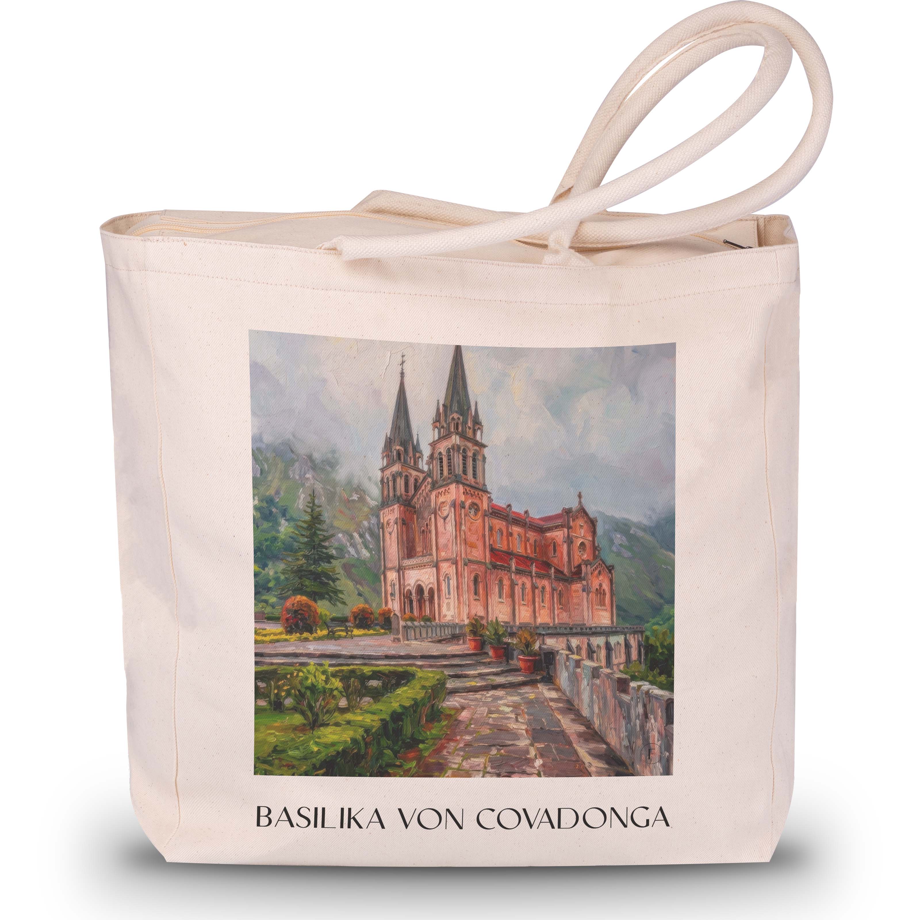 basilika-von-covadonga-spanien-spanien-und-spanien-einkaufstasche-oil-painting-oelgemaelde
