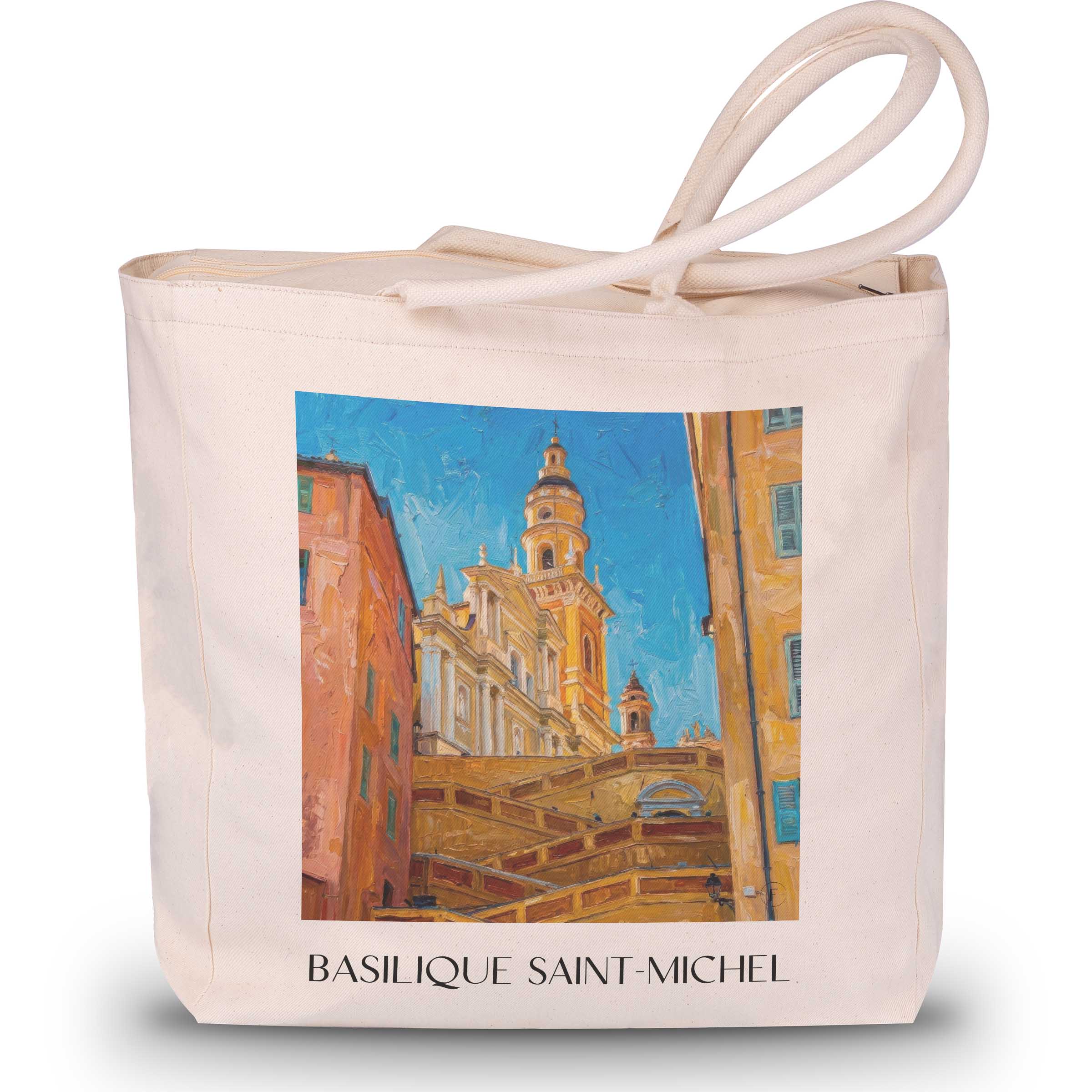 basilique-saint-michel-menton-frankreich-einkaufstasche-oil-painting-oelgemaelde