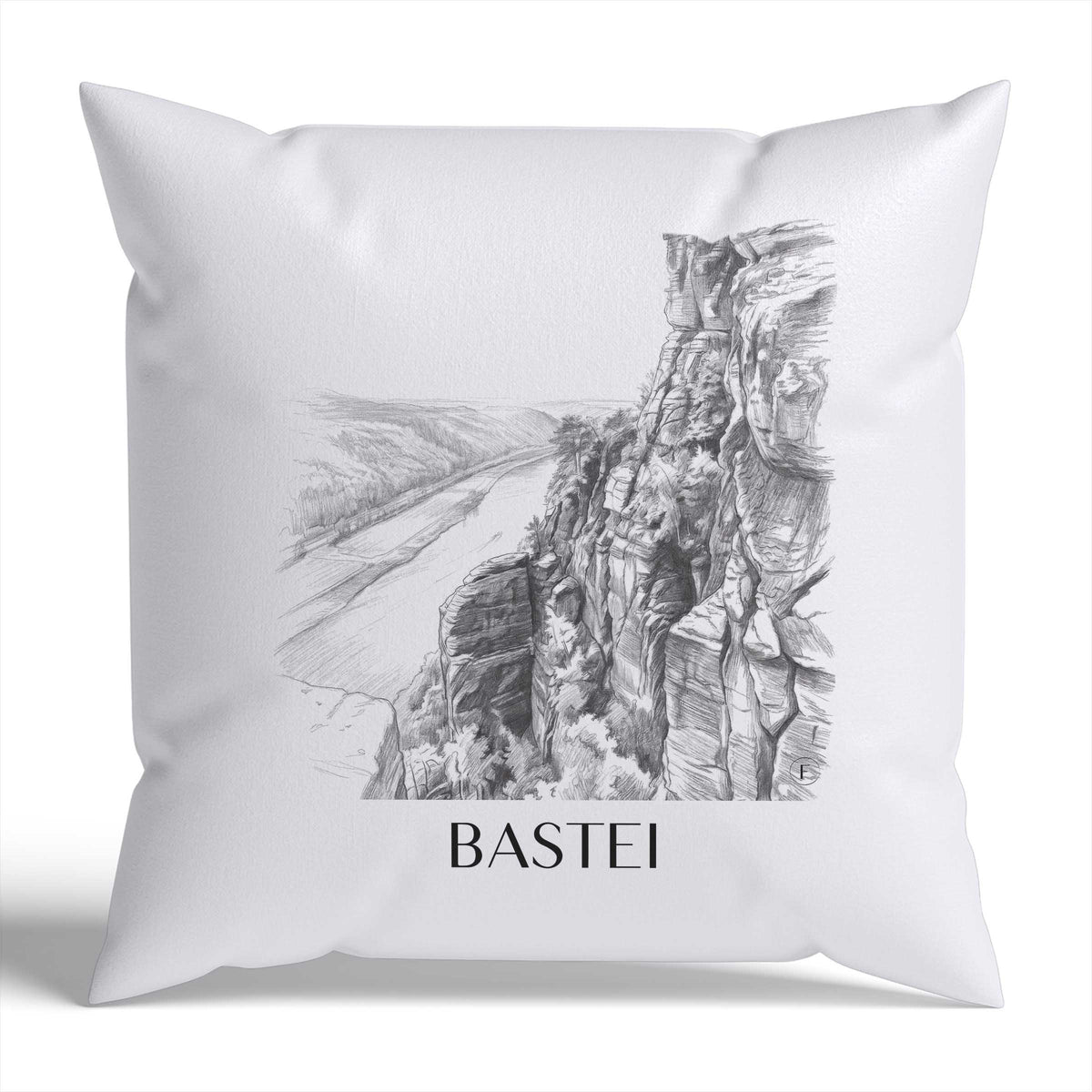 bastei-sächsische-schweiz-deutschland-kissenbezug-bleistift-zeichnung-drawing