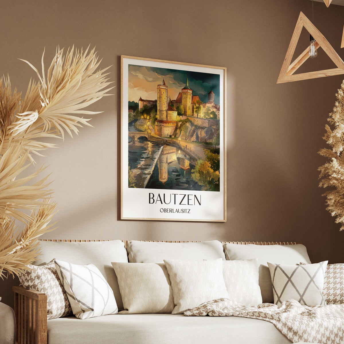 bautzen-(bei-nacht)-oberlausitz-deutschland-poster-aquarell