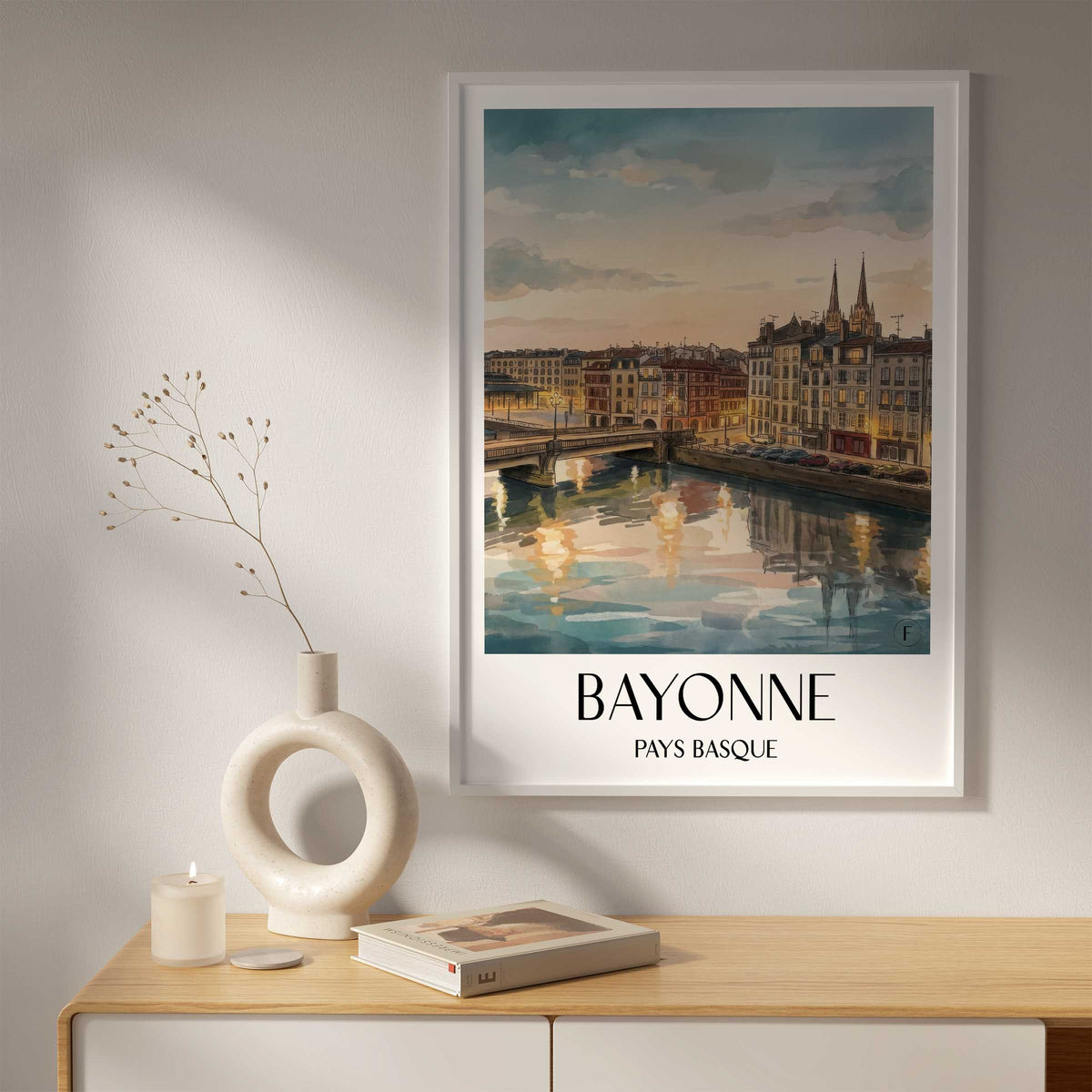 bayonne-pays-basque-frankreich-poster-aquarell