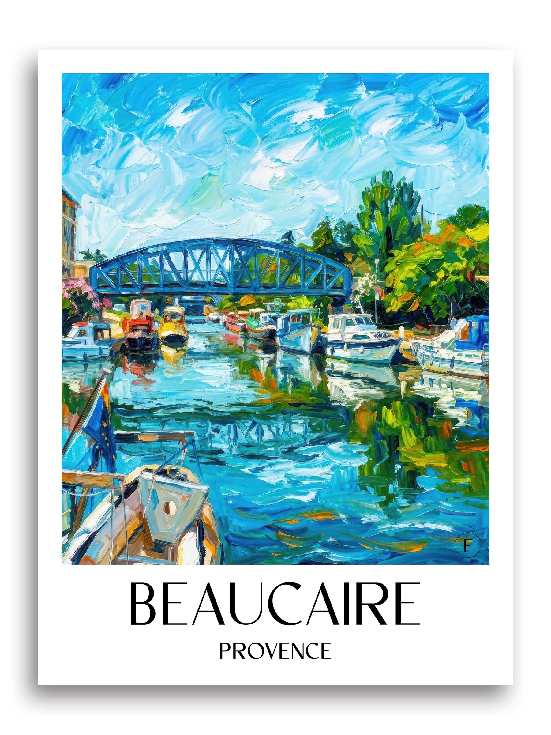 Beaucaire Poster - Provence - Frankreich Kunstdruck - Ölgemälde von A4 bis A1 - favplace