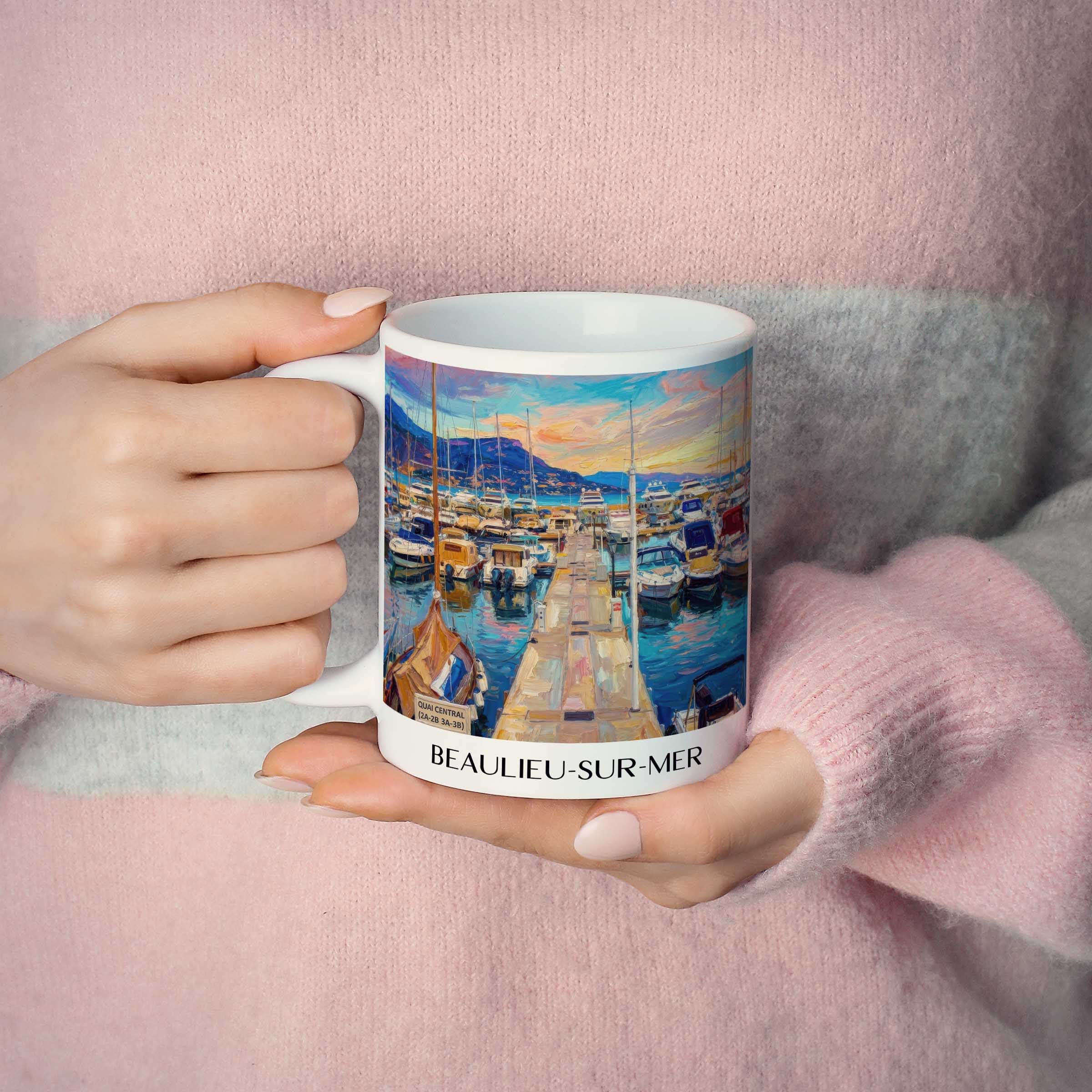 beaulieu-sur-mer-côte-d´azur-frankreich-kaffeebecher-oil-painting-oelgemaelde
