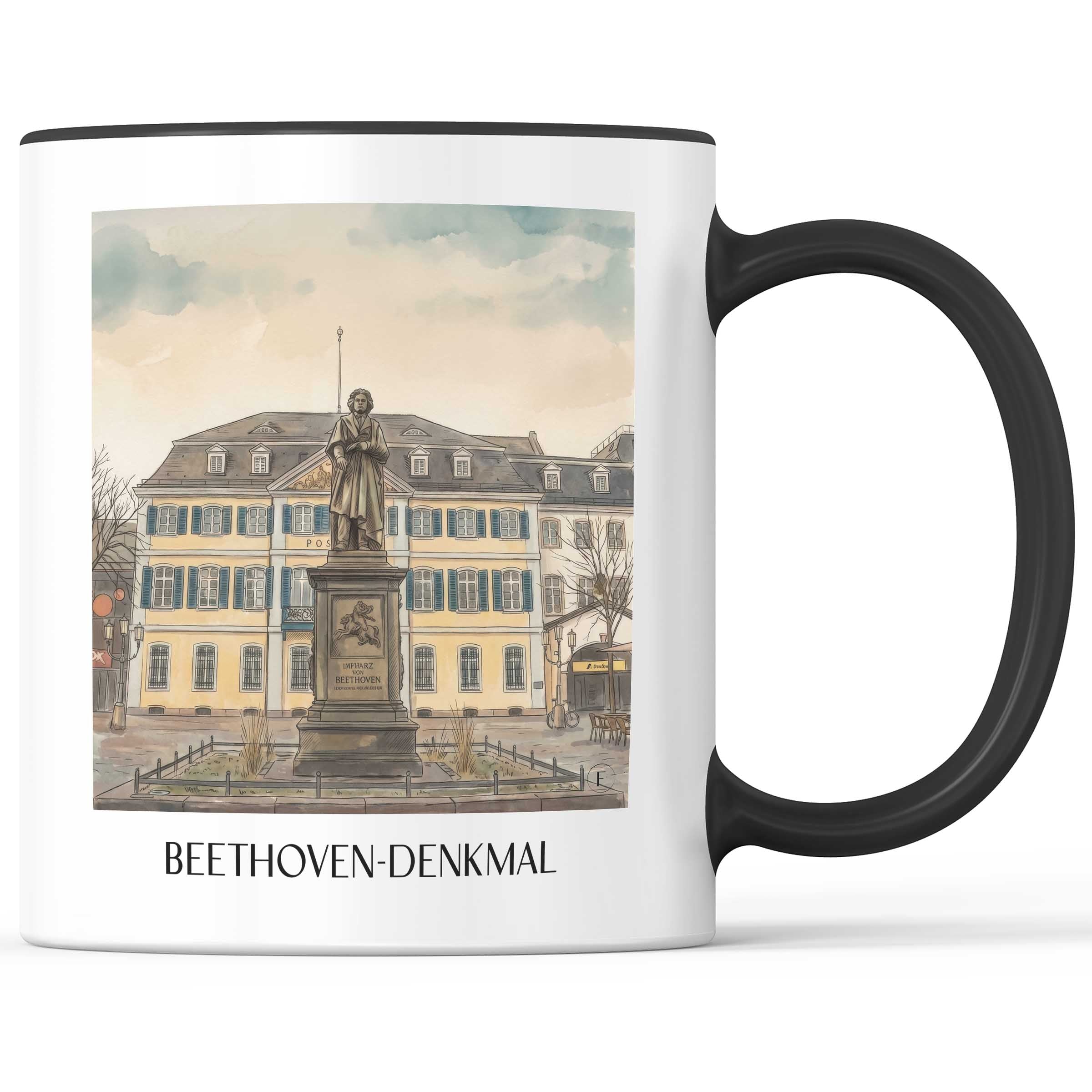 beethoven-denkmal-bonn-deutschland-kaffeebecher-aquarell