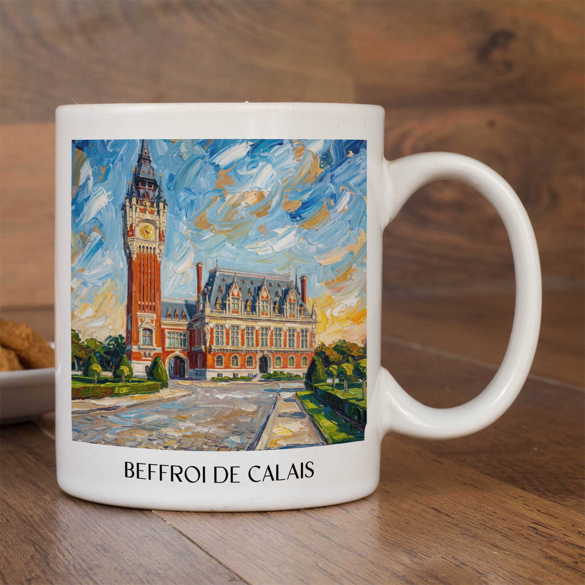 beffroi-de-calais-côte-d'opale-frankreich-kaffeebecher-oil-painting-oelgemaelde
