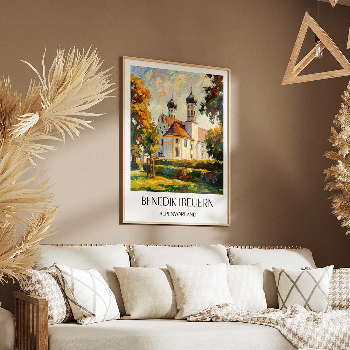 benediktbeuern-alpenvorland-deutschland-poster-oil-painting-oelgemaelde