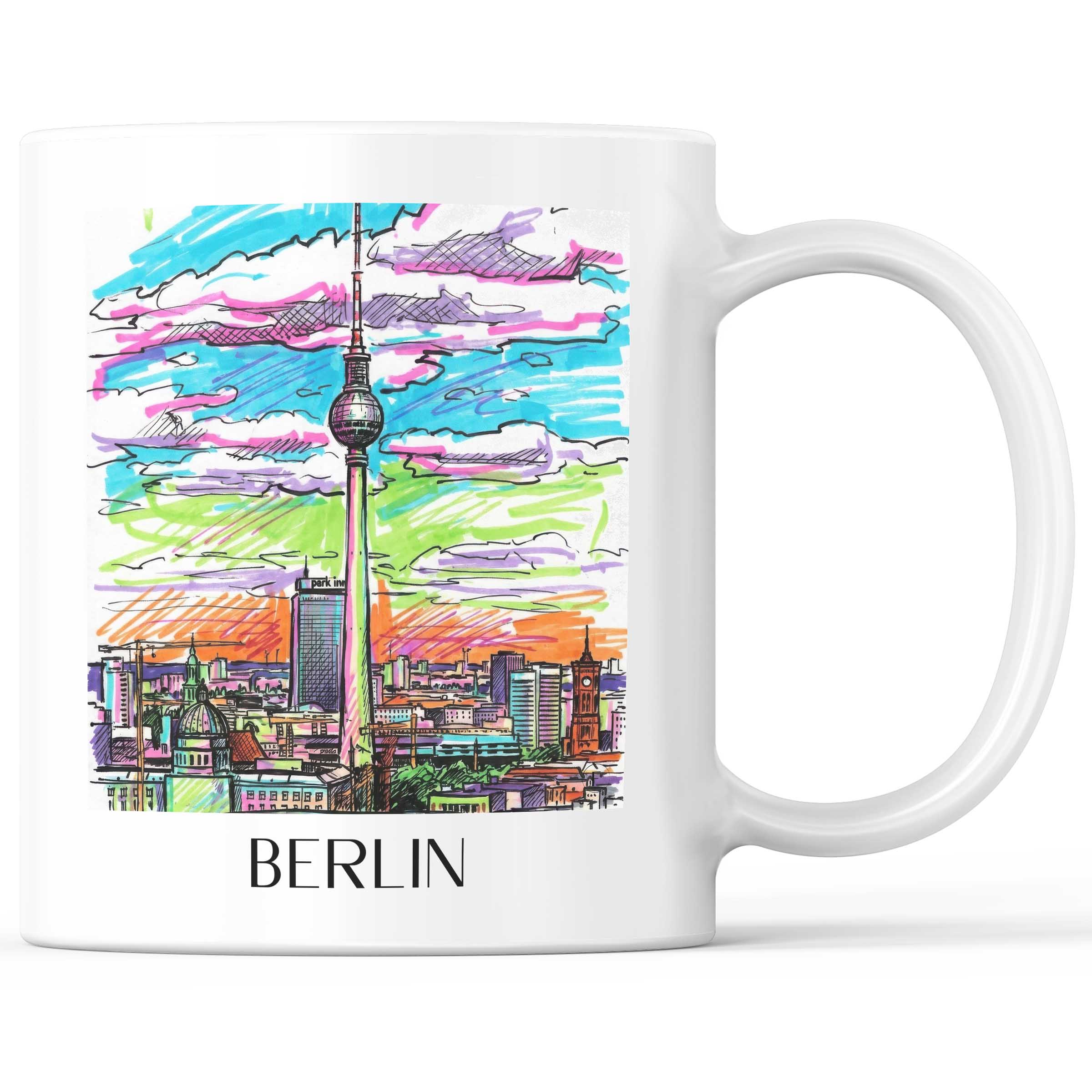 Berlin - Deutschland Becher - Kaffeetasse im Tag Graffiti Stil