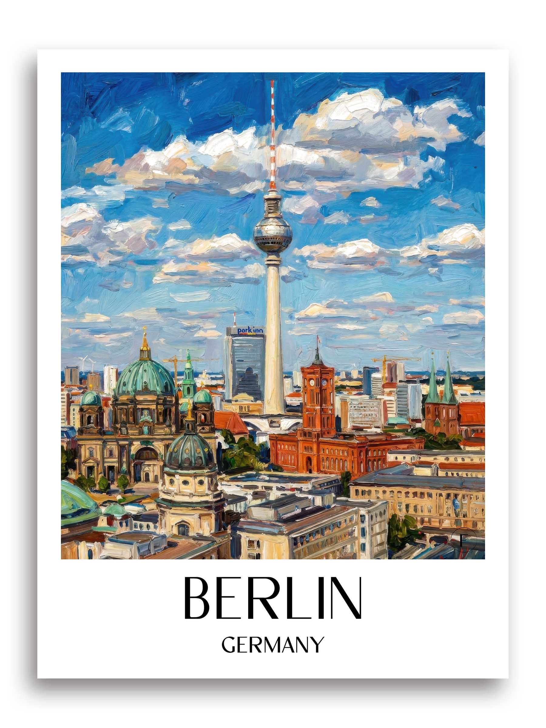 Berlin Poster - - Deutschland Kunstdruck - Ölgemälde von A4 bis A1 - favplace