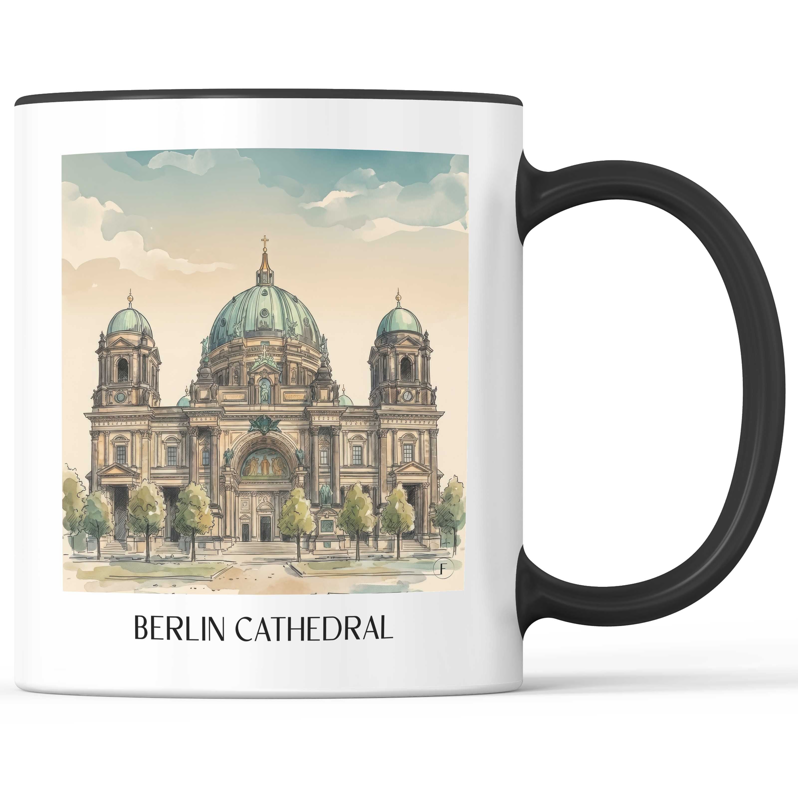 Berliner Dom Kaffeebecher - Berlin - Deutschland Becher - Kaffeetasse im Aquarell Stil - favplace