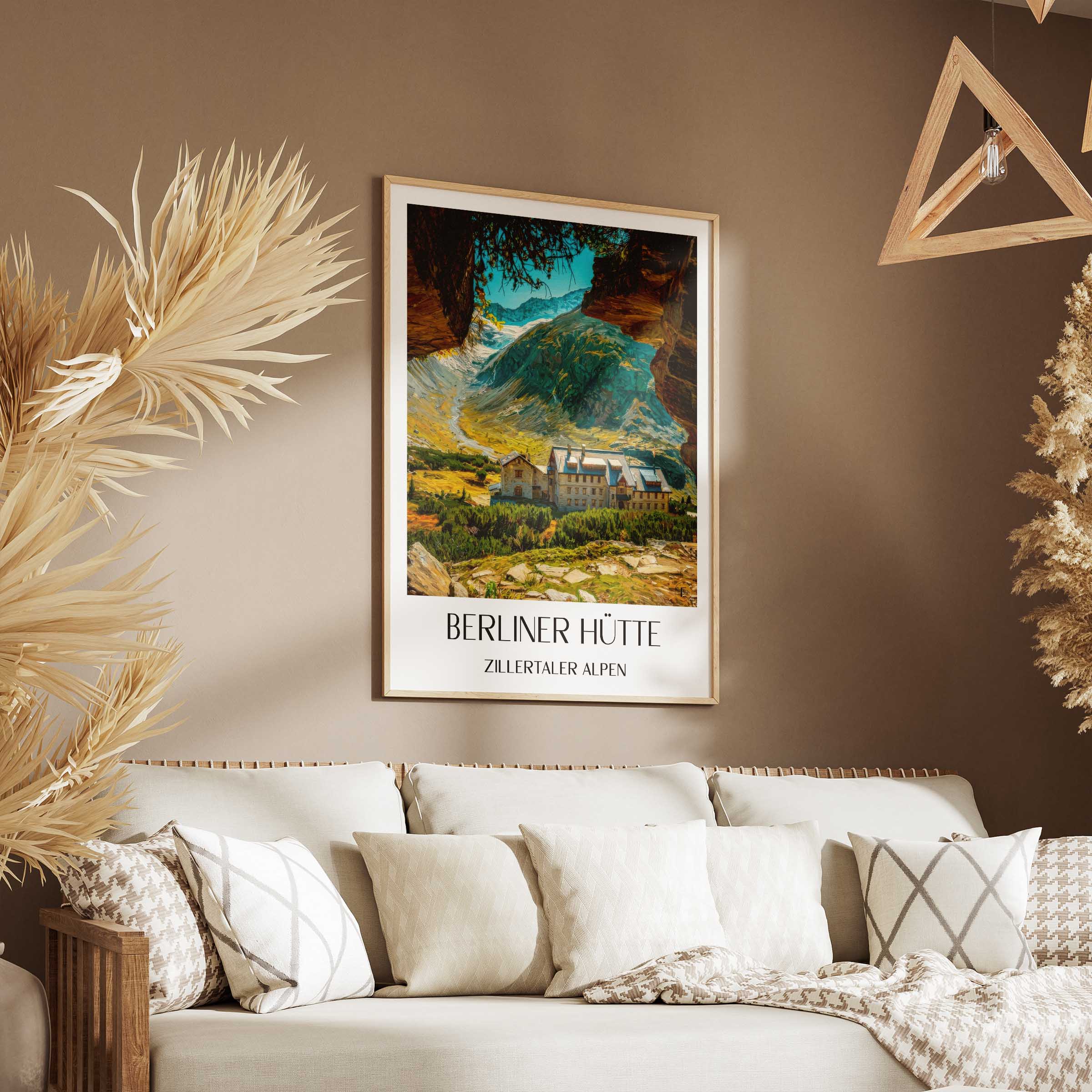 berliner-hütte-zillertaler-alpen-österreich-poster-oil-painting-oelgemaelde