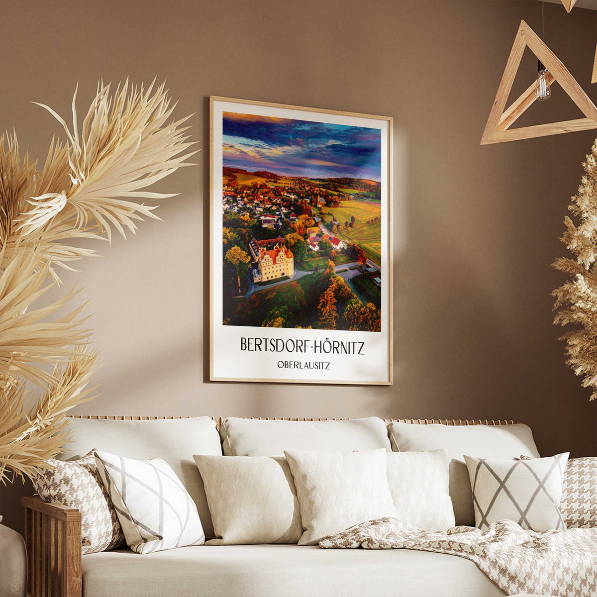 bertsdorf-hörnitz-oberlausitz-deutschland-poster-oil-painting-oelgemaelde