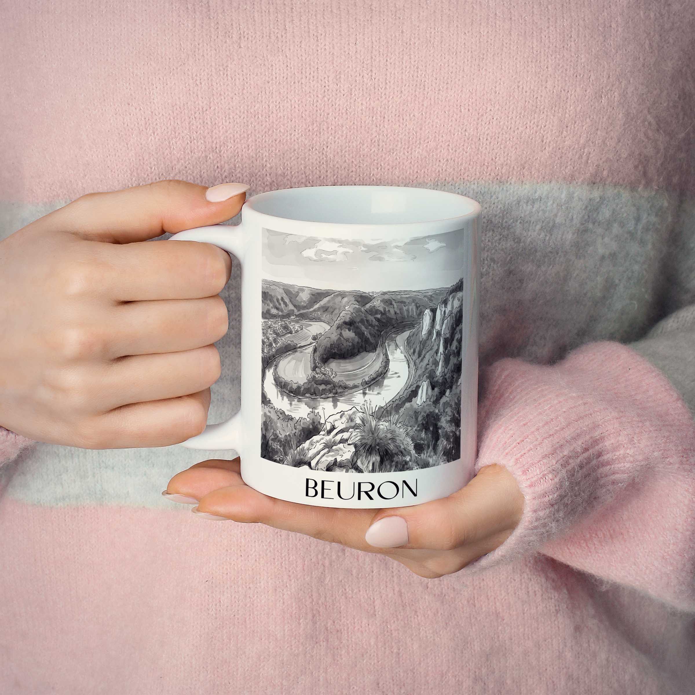 beuron-donautal-deutschland-kaffeebecher-aquarell-schwarz-weiss