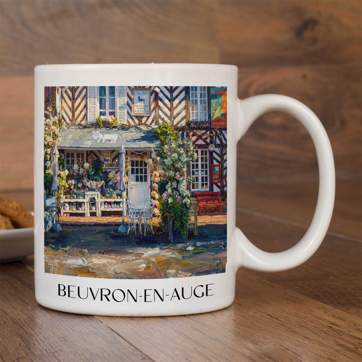 beuvron-en-auge-pays-d'auge-frankreich-kaffeebecher-oil-painting-oelgemaelde