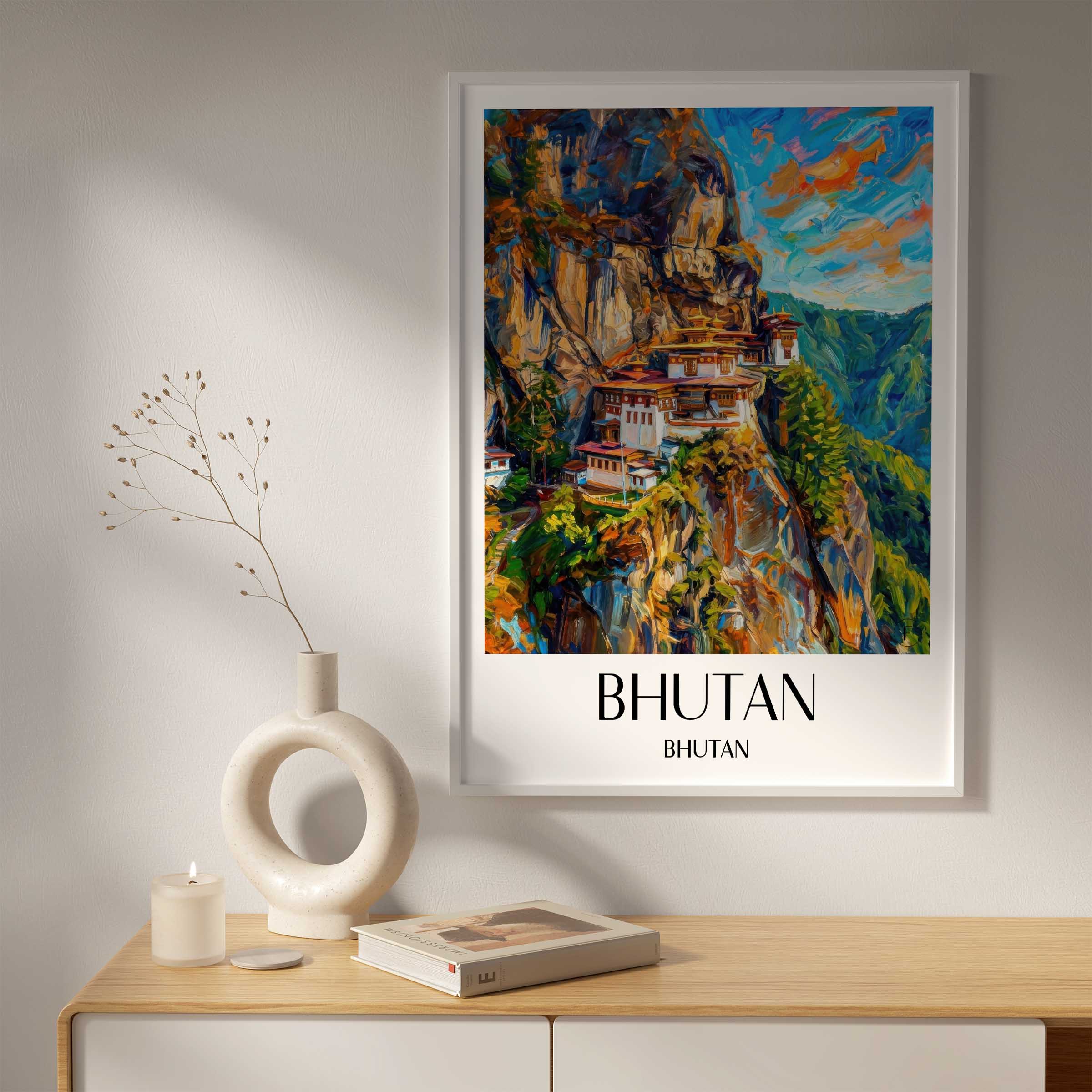 bhutan-bhutan-poster-oil-painting-oelgemaelde