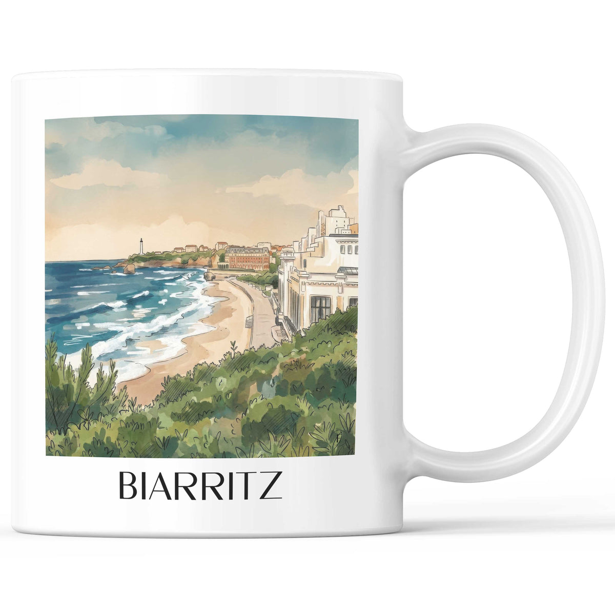 biarritz-pays-basque-frankreich-kaffeebecher-aquarell