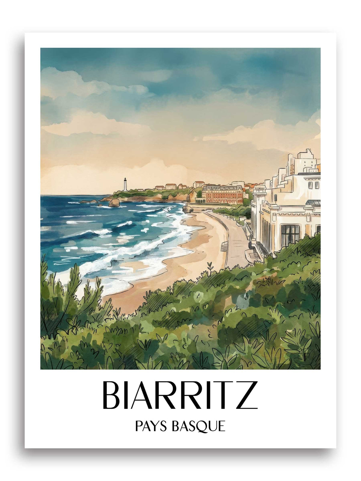 biarritz-pays-basque-frankreich-poster-aquarell