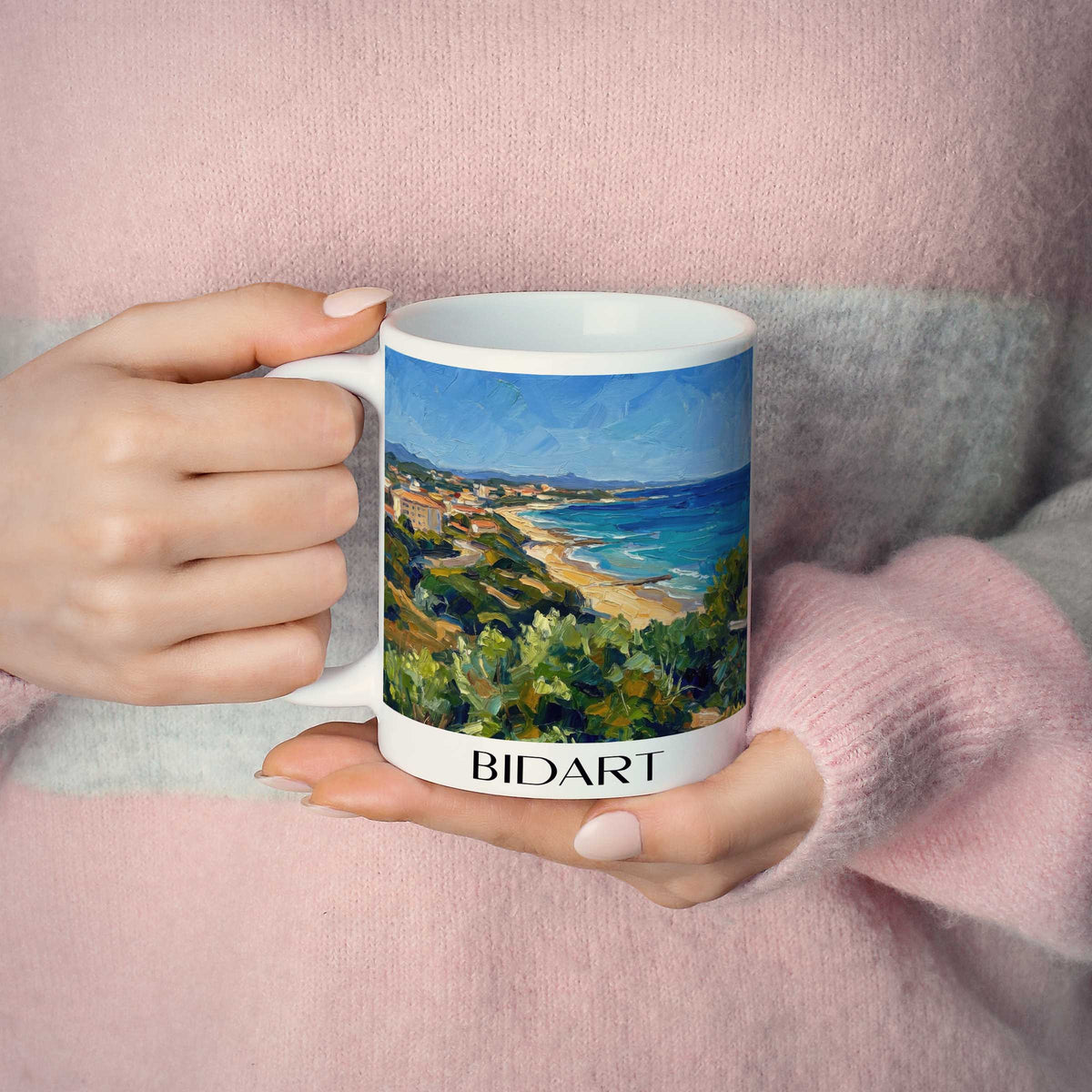 bidart-pays-basque-frankreich-kaffeebecher-oil-painting-oelgemaelde