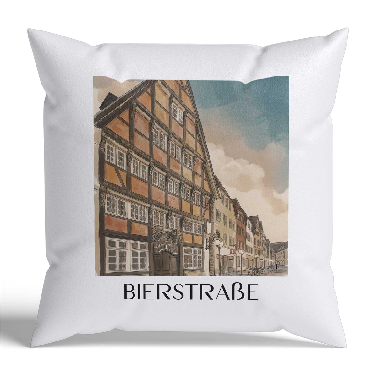 bierstraße-osnabrück-deutschland-kissenbezug-aquarell