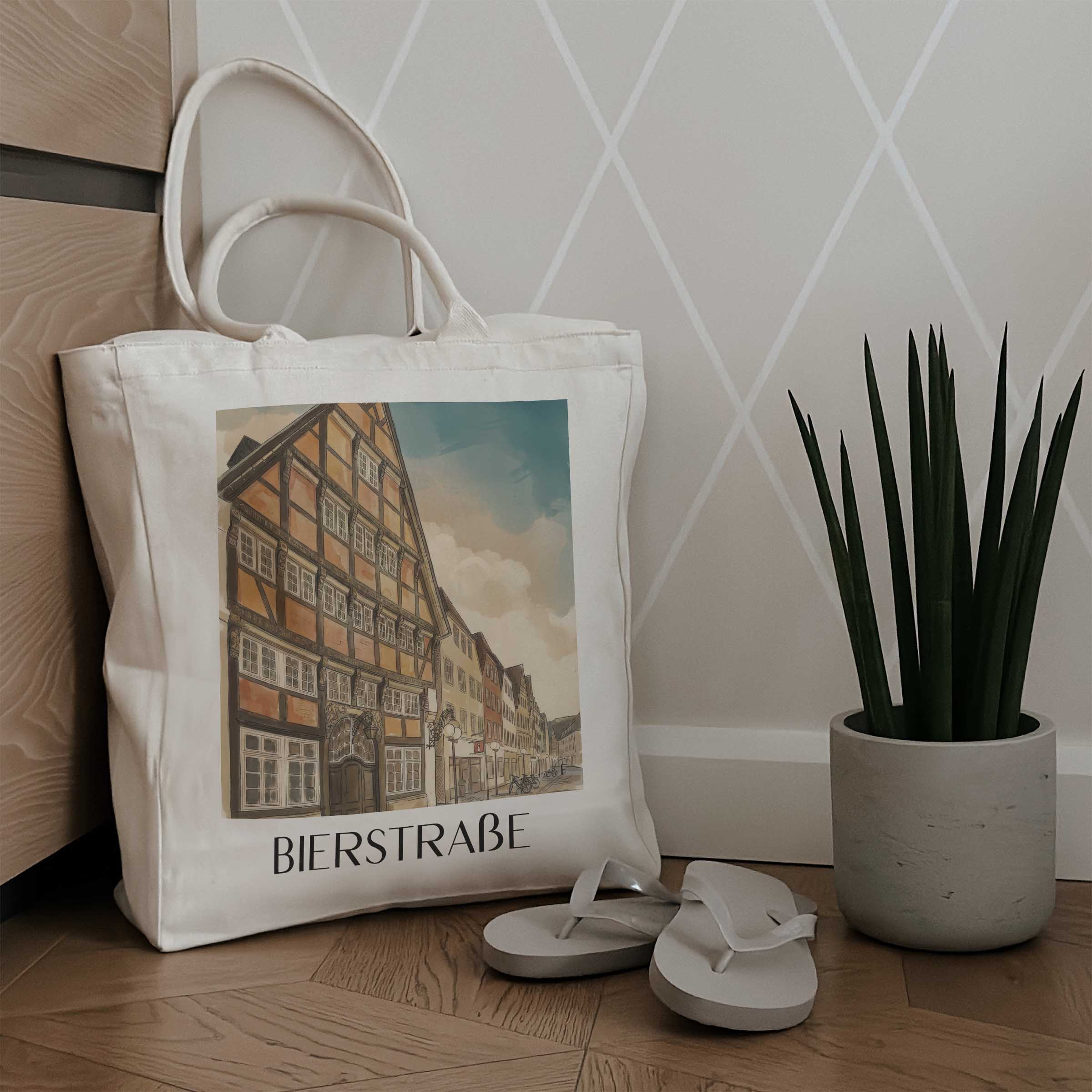 bierstraße-osnabrück-deutschland-einkaufstasche-aquarell