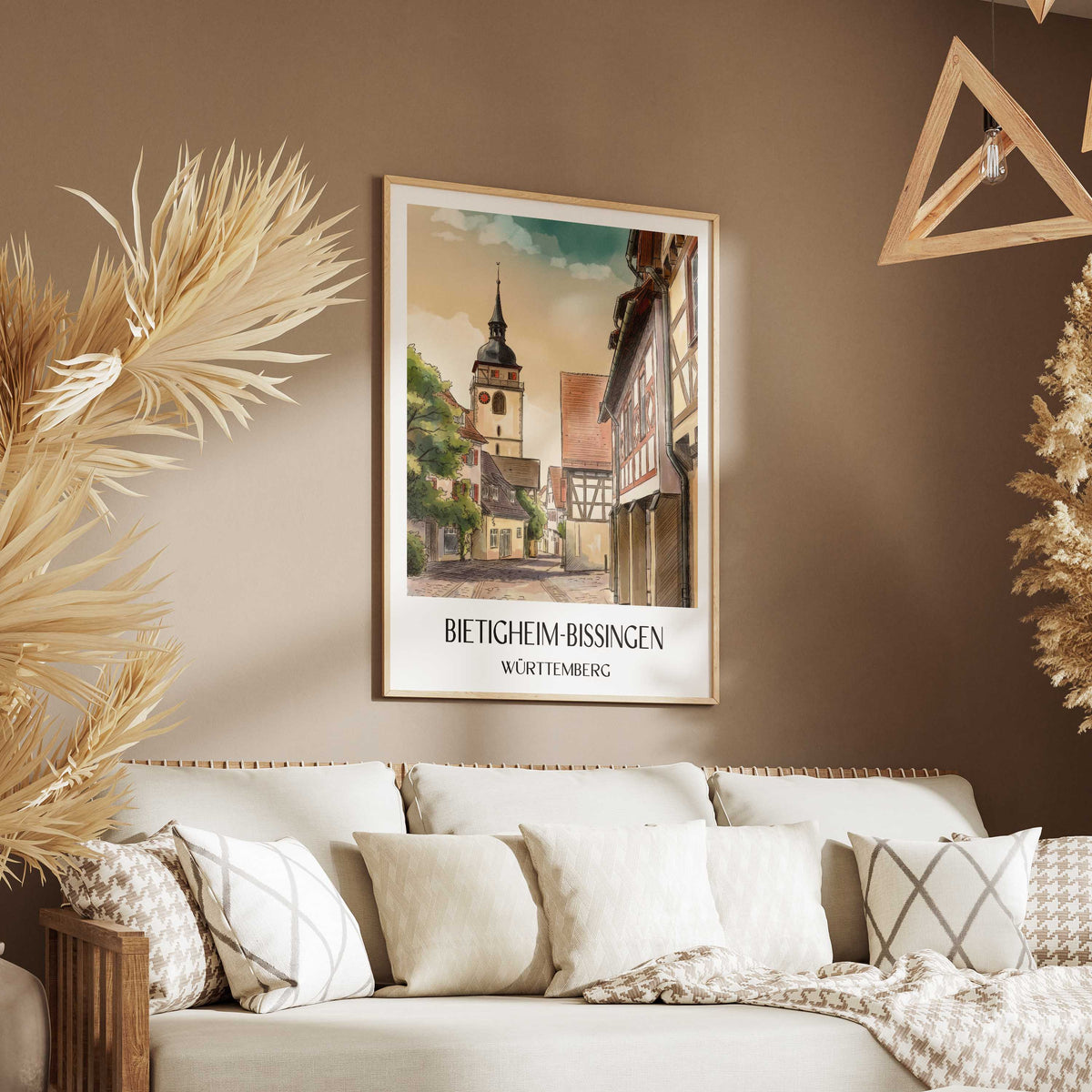bietigheim-bissingen-württemberg-deutschland-poster-aquarell