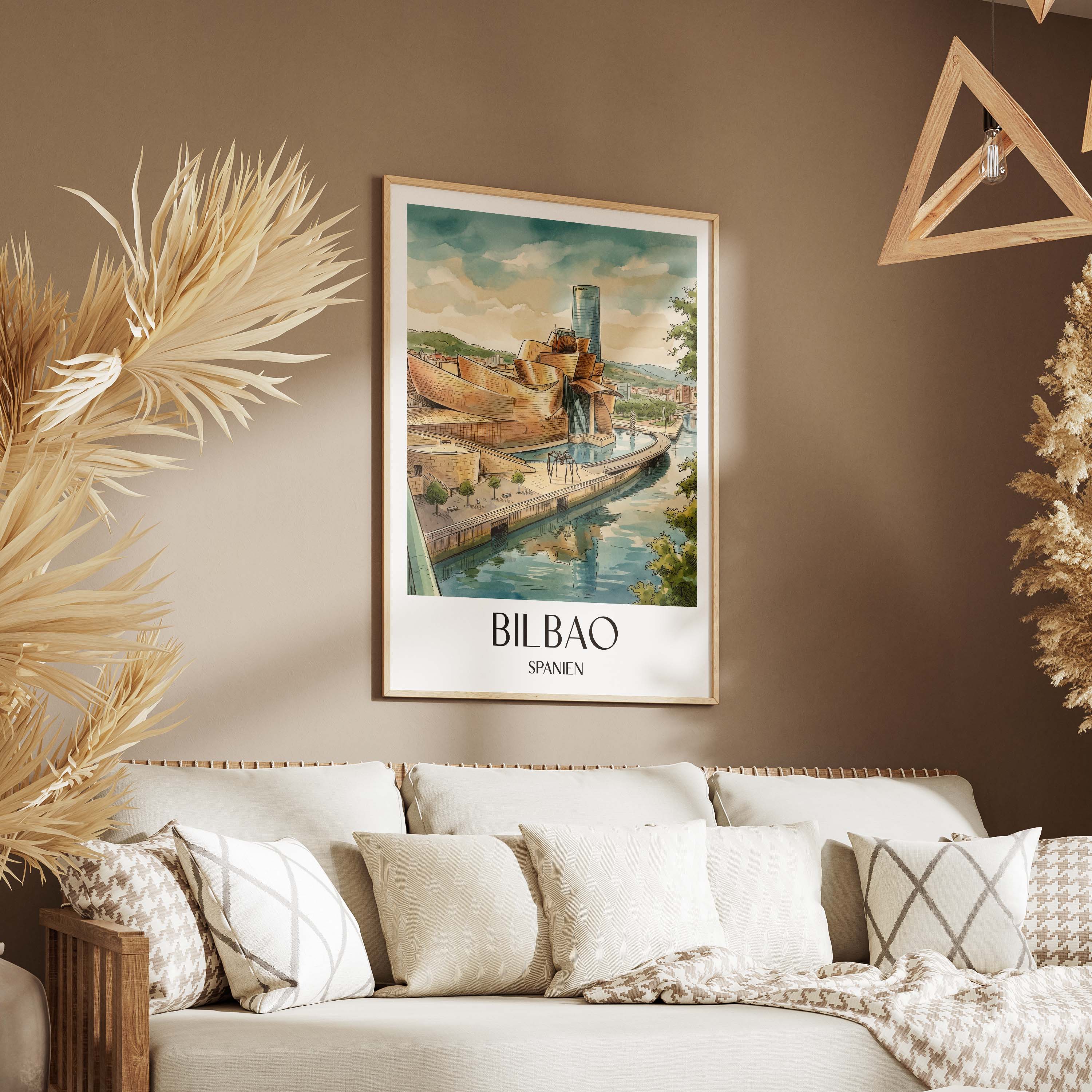 bilbao-spanien-poster-aquarell