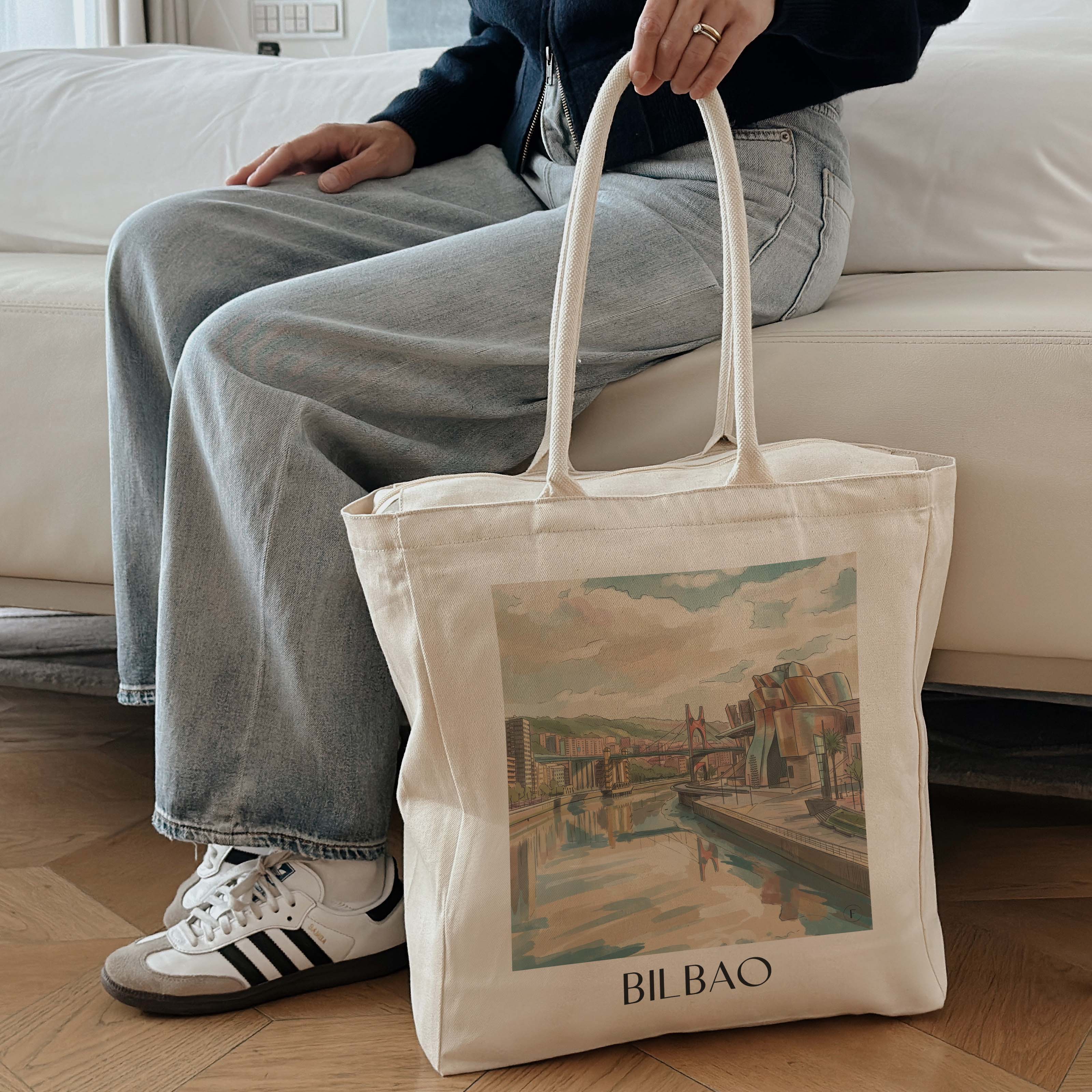 bilbao-spanien-spanien-einkaufstasche-aquarell