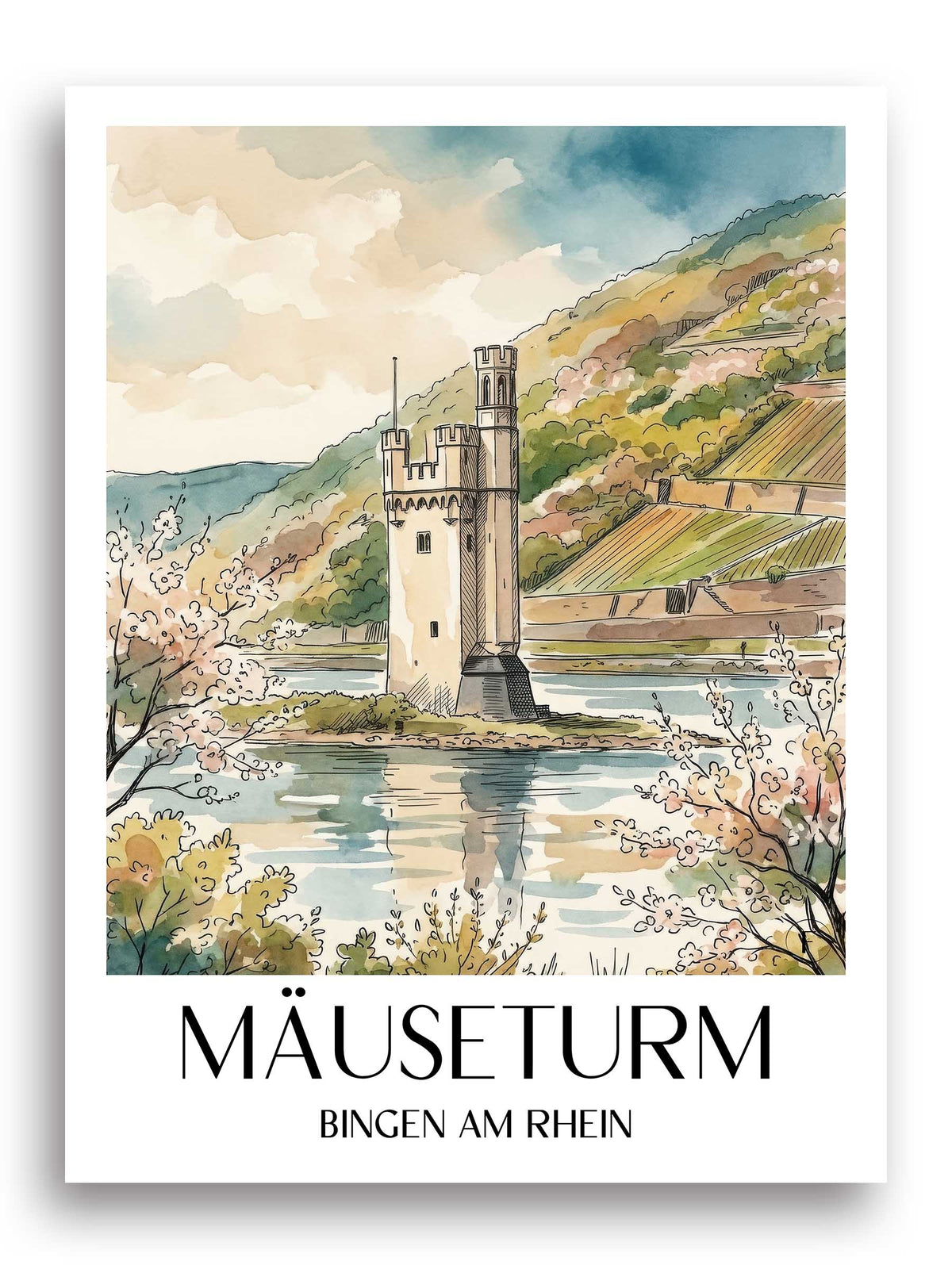 bingen-am-rhein-bingen-am-rhein-deutschland-poster-aquarell