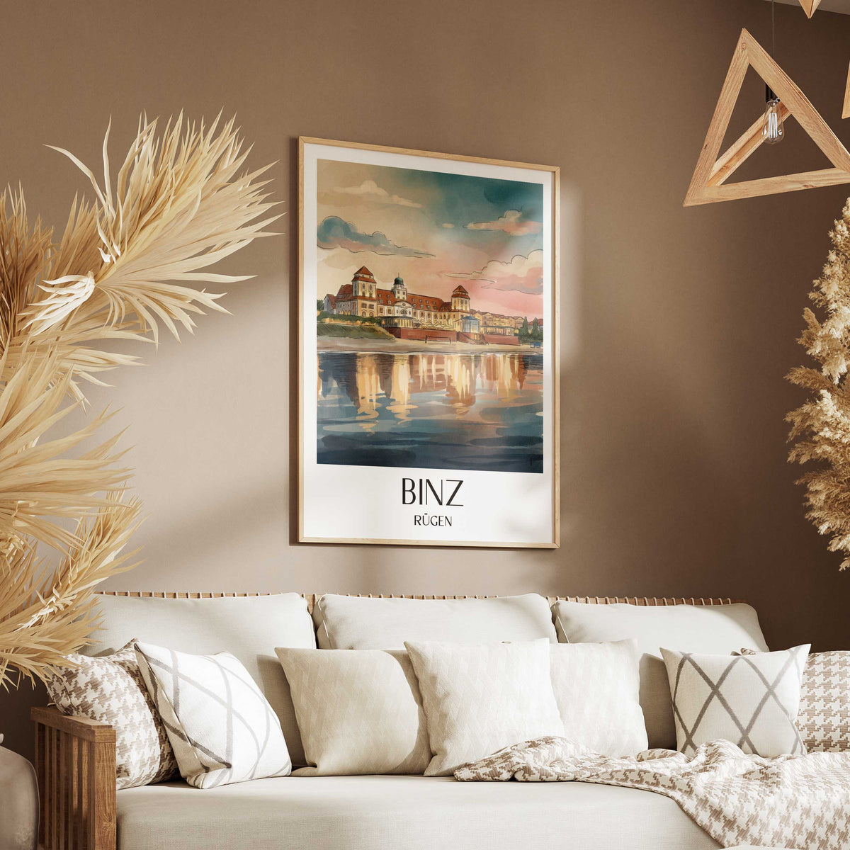 binz-rügen-deutschland-poster-aquarell